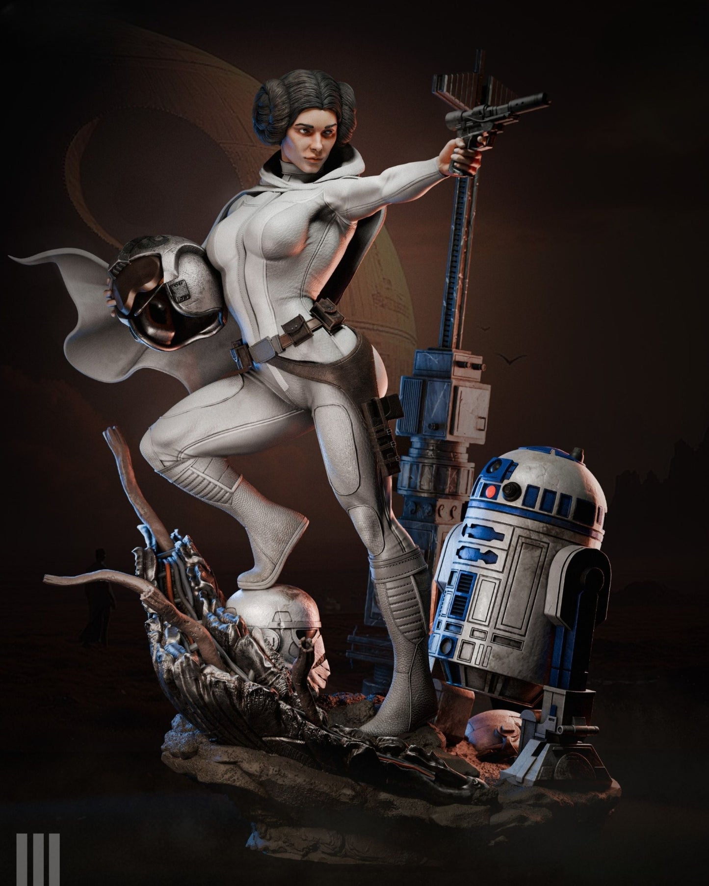 4173 Princess Leia - Star Wars - STL 3D Print Files HihowruSTL