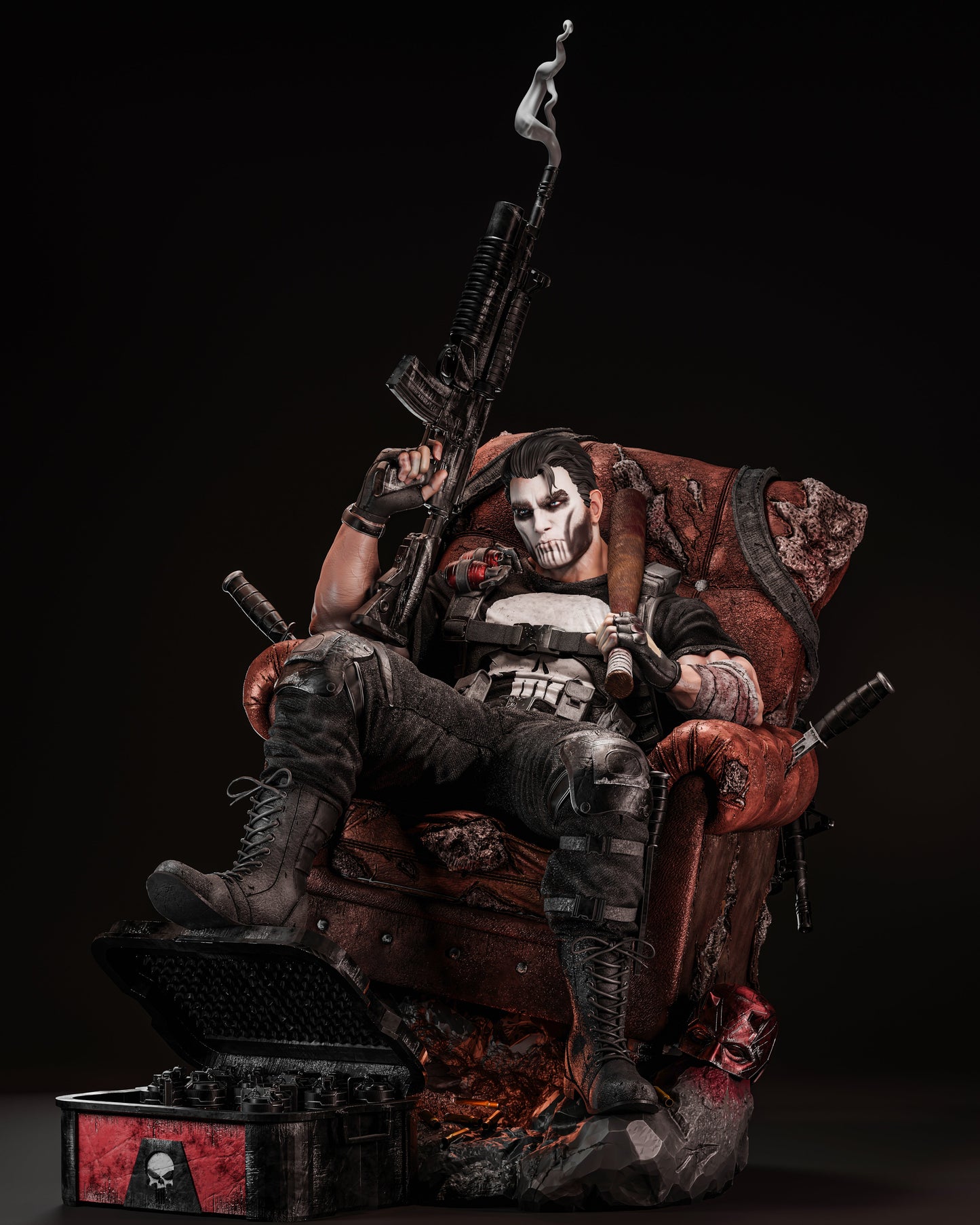 2350 Punisher - Marvel Comics - STL 3D Print Files HihowruSTL