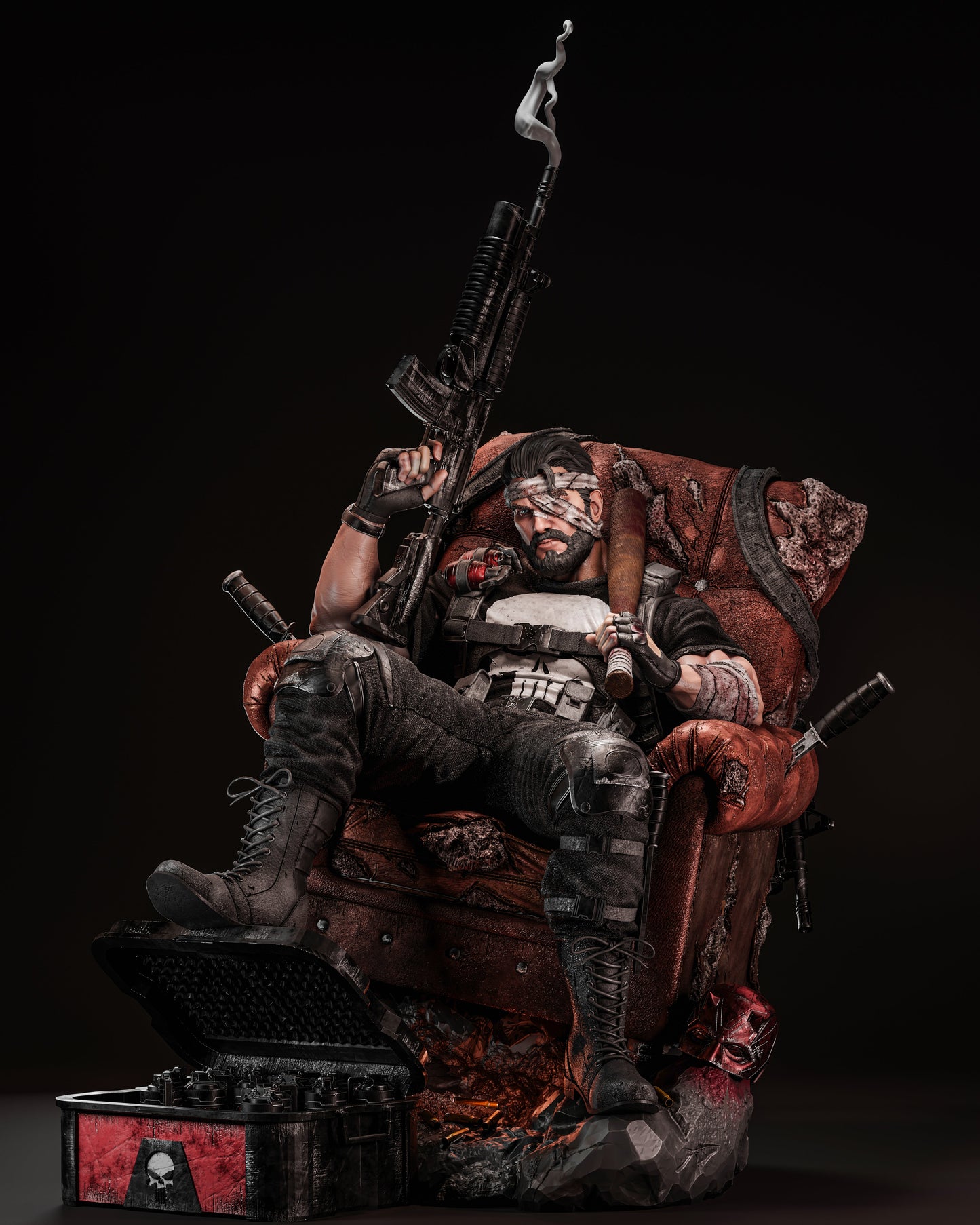 2350 Punisher - Marvel Comics - STL 3D Print Files HihowruSTL