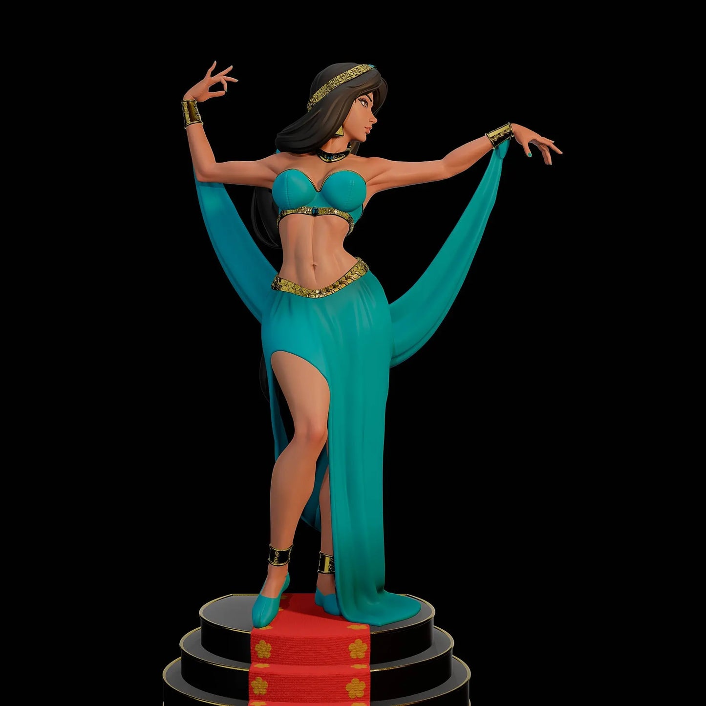 Jasmine NSFW STL File – Aladdin-Inspired – 3D Printable Fan Art Model - SeoNyoki3D