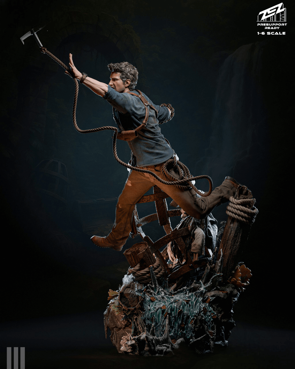 Uncharted Nathan Drake STL – 3D Printable Figurine SeoNyoki3D