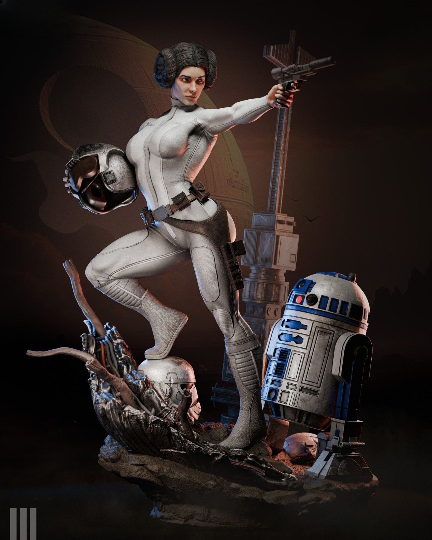 4173 Princess Leia - Star Wars - STL 3D Print Files HihowruSTL