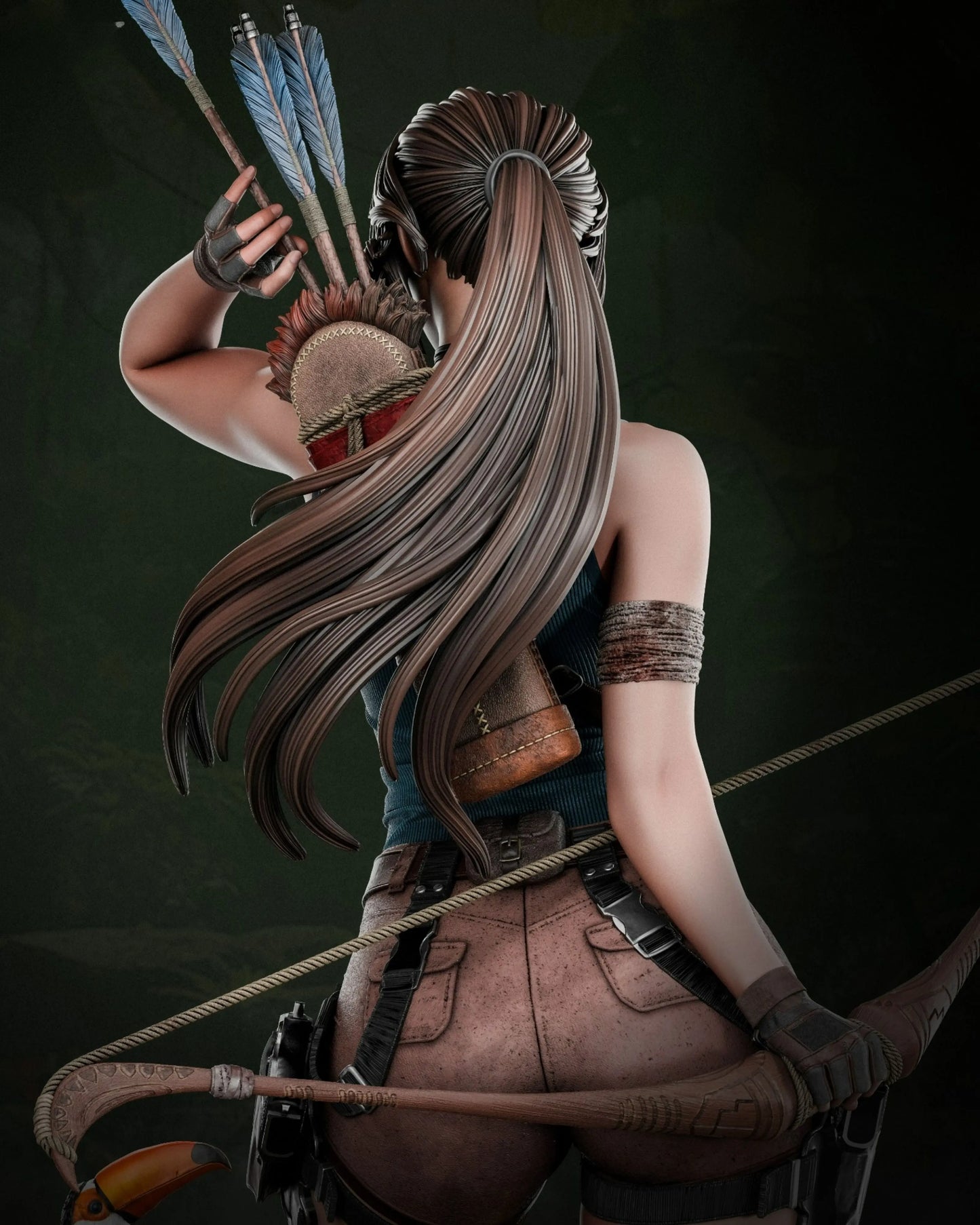 Lara Croft STL File – Tomb Raider – 3D Printable Fan Art Model - SeoNyoki3D