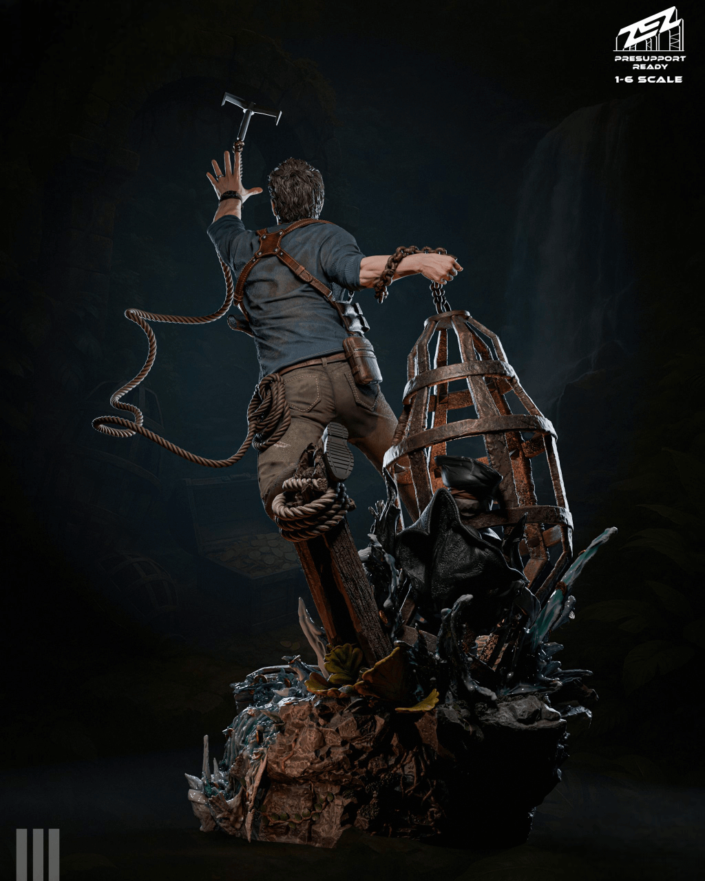 Uncharted Nathan Drake STL – 3D Printable Figurine SeoNyoki3D