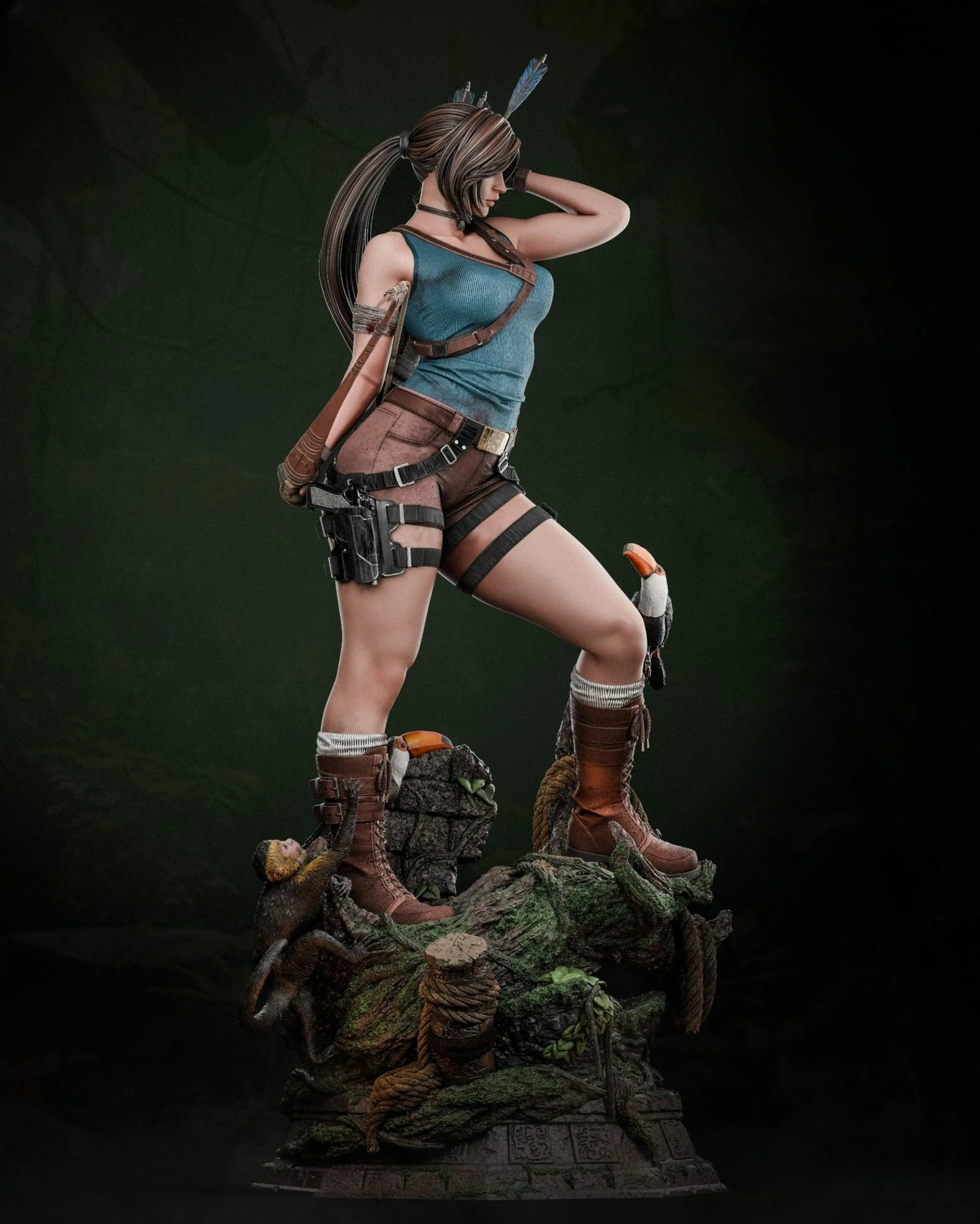 Lara Croft STL File – Tomb Raider – 3D Printable Fan Art Model - SeoNyoki3D