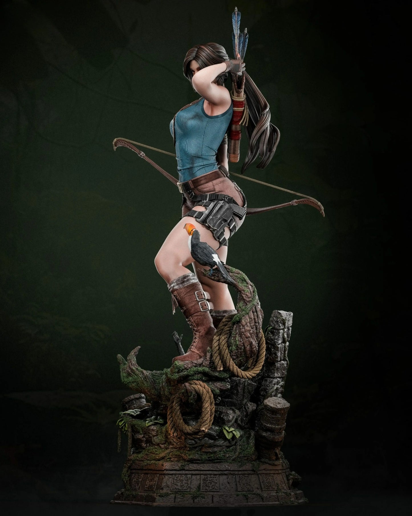 Lara Croft STL File – Tomb Raider – 3D Printable Fan Art Model - SeoNyoki3D