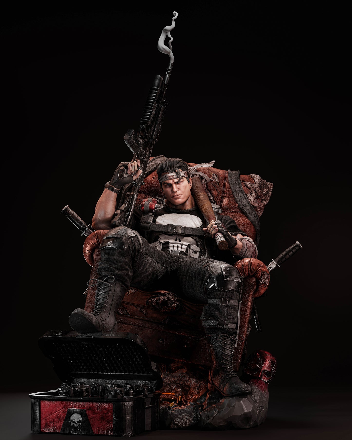 2350 Punisher - Marvel Comics - STL 3D Print Files HihowruSTL