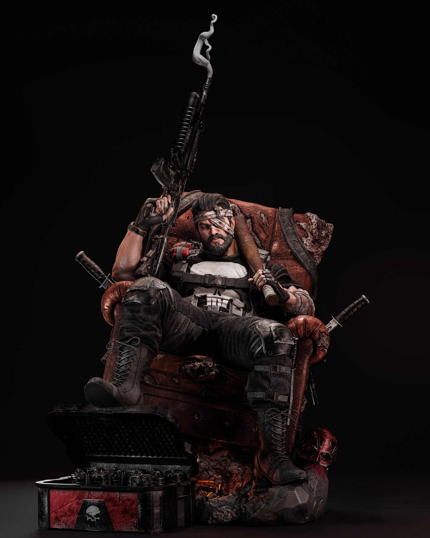 2350 Punisher - Marvel Comics - STL 3D Print Files HihowruSTL