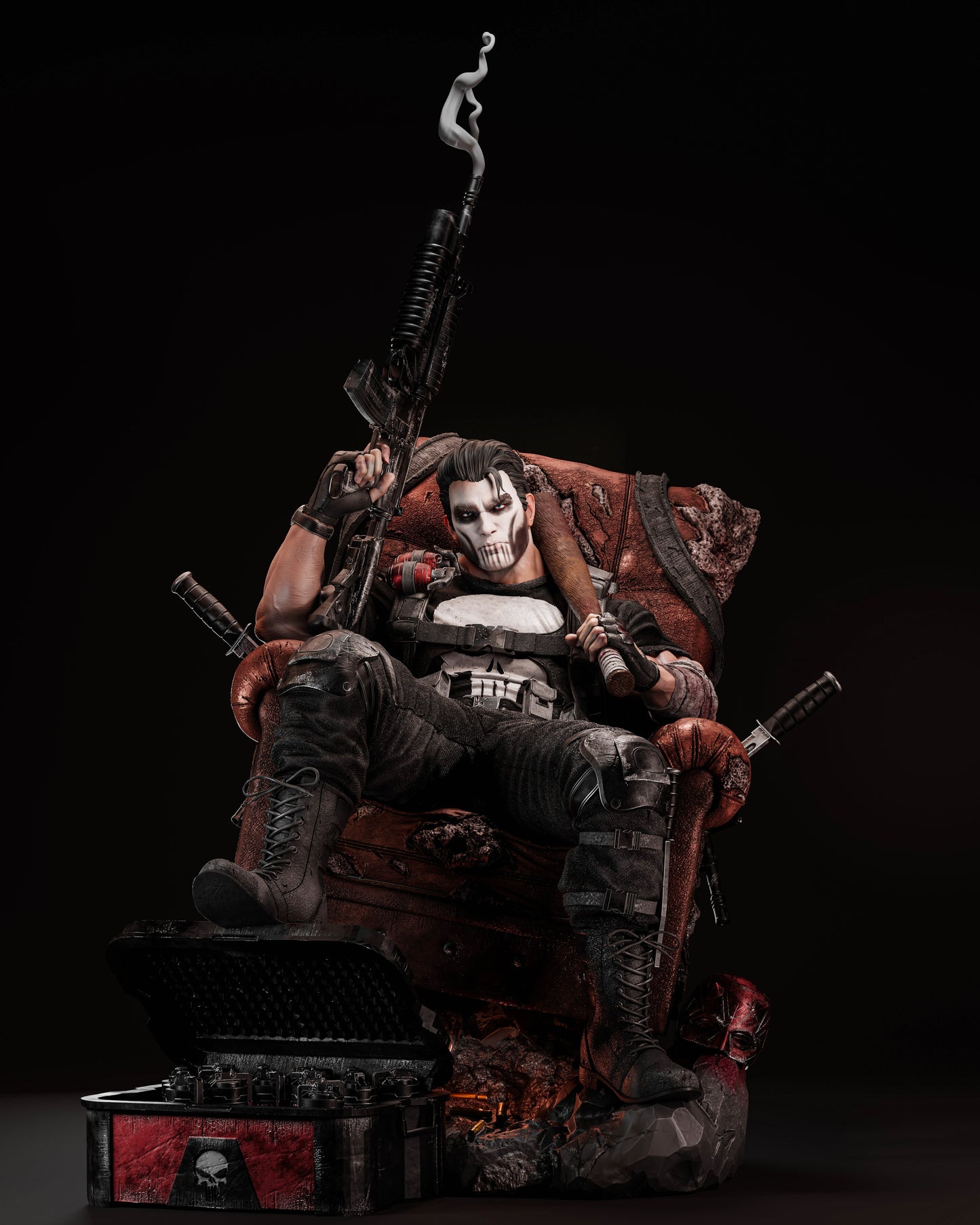 2350 Punisher - Marvel Comics - STL 3D Print Files HihowruSTL