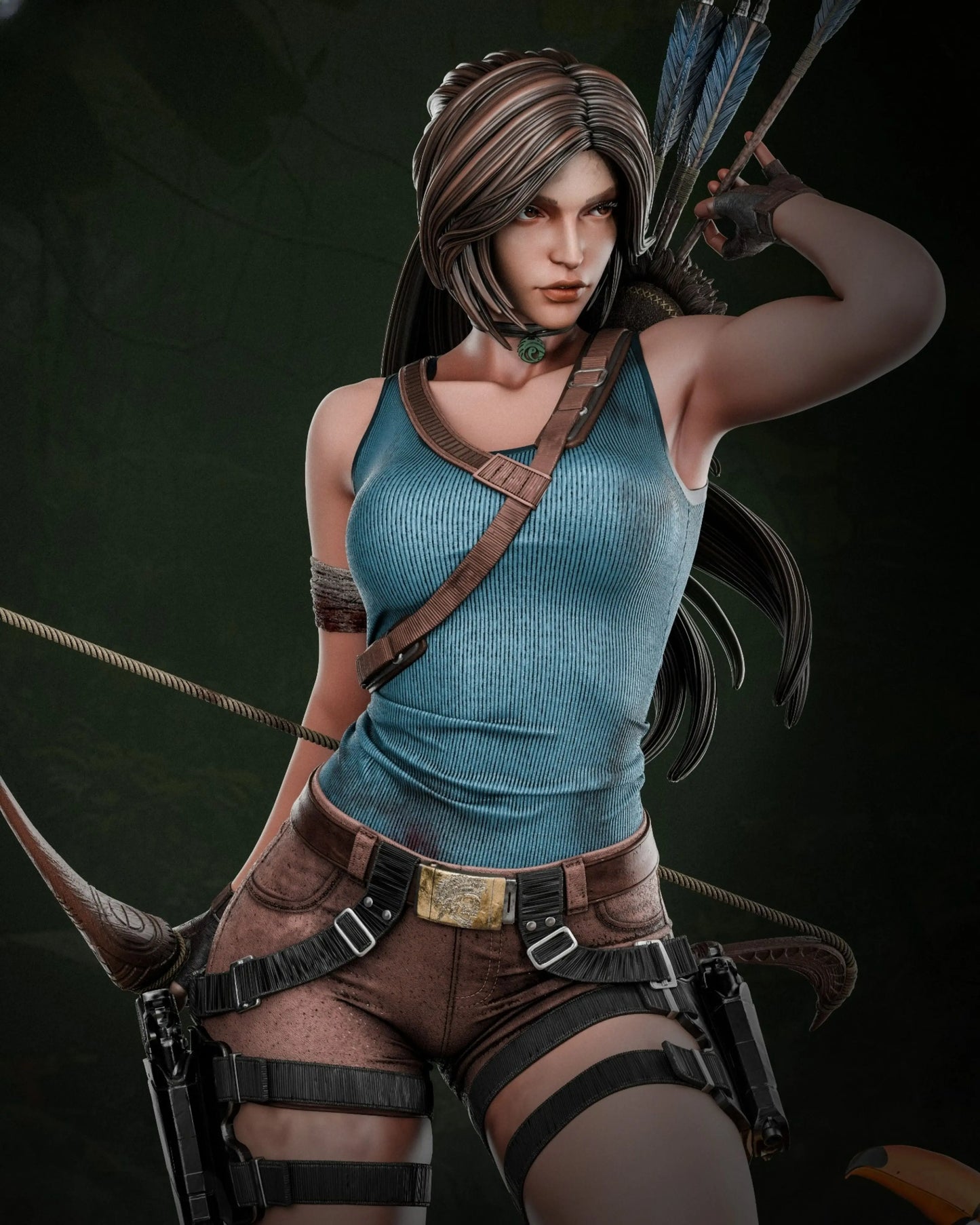 Lara Croft STL File – Tomb Raider – 3D Printable Fan Art Model - SeoNyoki3D