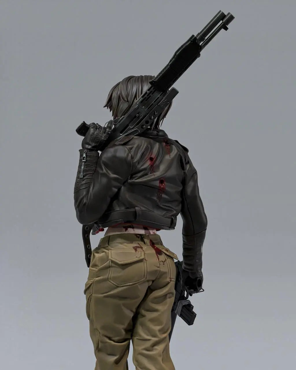 Terminator Lady STL File – 3D Printable Cyberpunk Fan Art Model - SeoNyoki3D