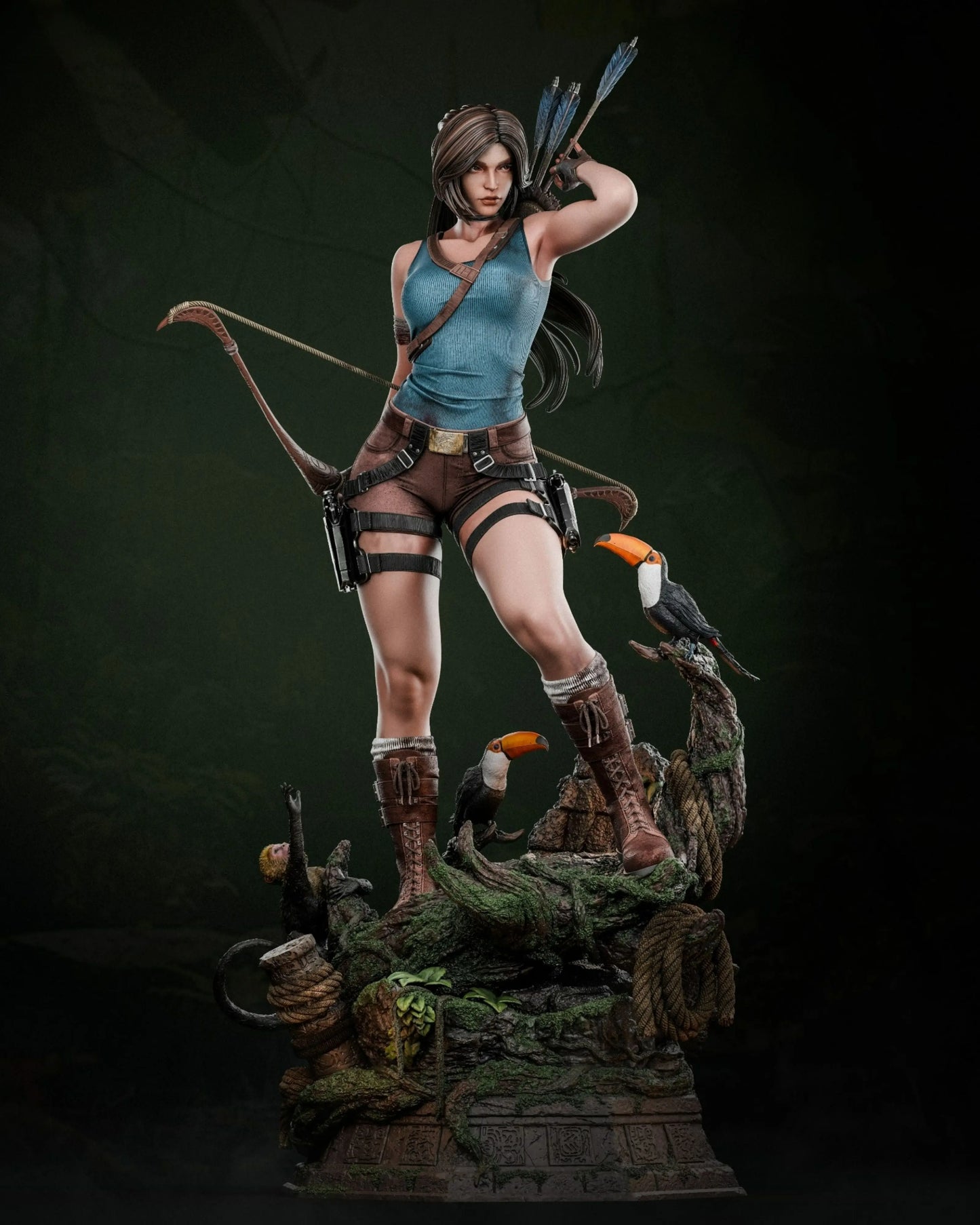 Lara Croft STL File – Tomb Raider – 3D Printable Fan Art Model - SeoNyoki3D