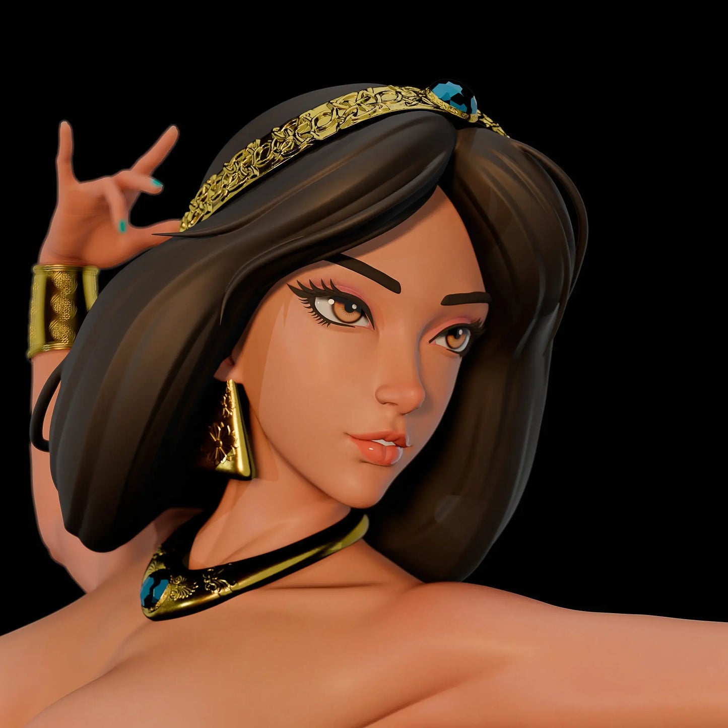 Jasmine NSFW STL File – Aladdin-Inspired – 3D Printable Fan Art Model - SeoNyoki3D