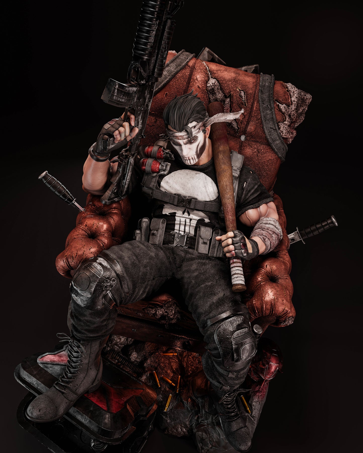 2350 Punisher - Marvel Comics - STL 3D Print Files HihowruSTL