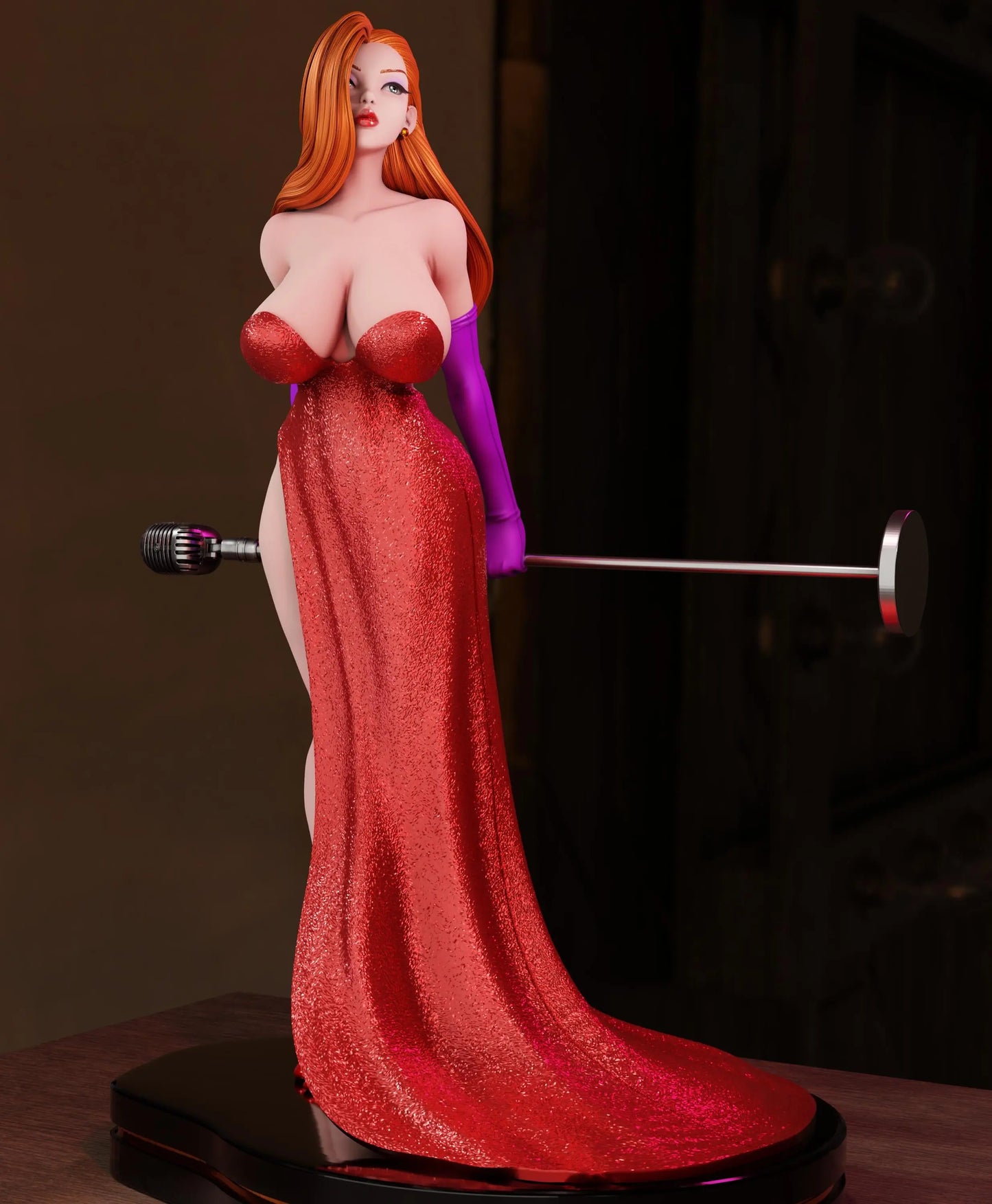 Jessica Rabbit STL File – 3D Printable Fan Art Model - SeoNyoki3D