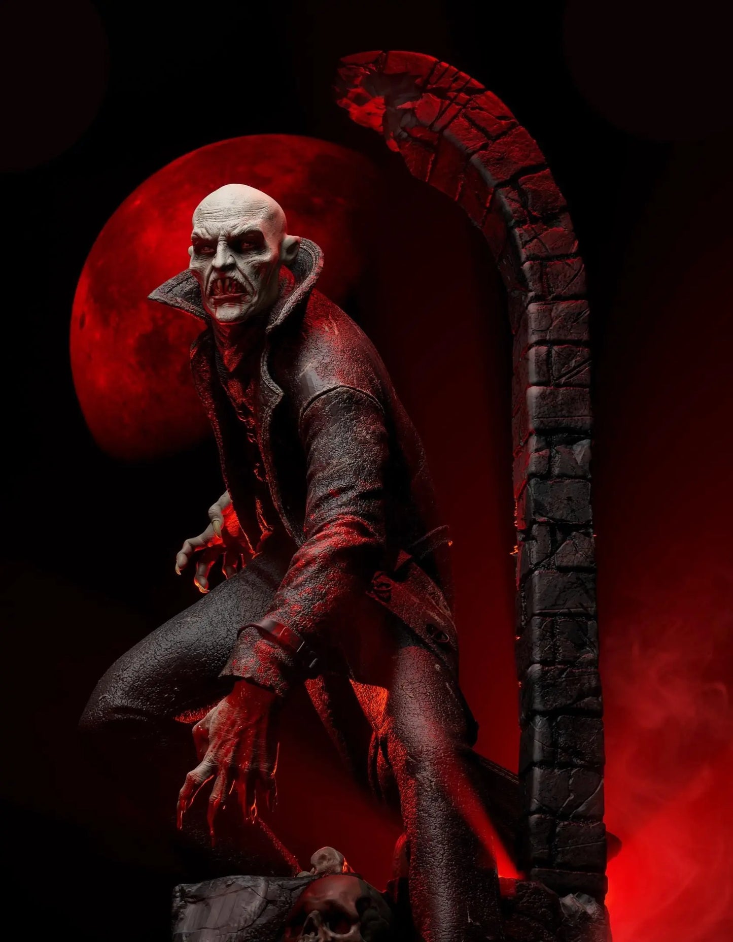 Nosferatu Vampire STL File – Classic Horror 3D Printable Model SeoNyoki3D