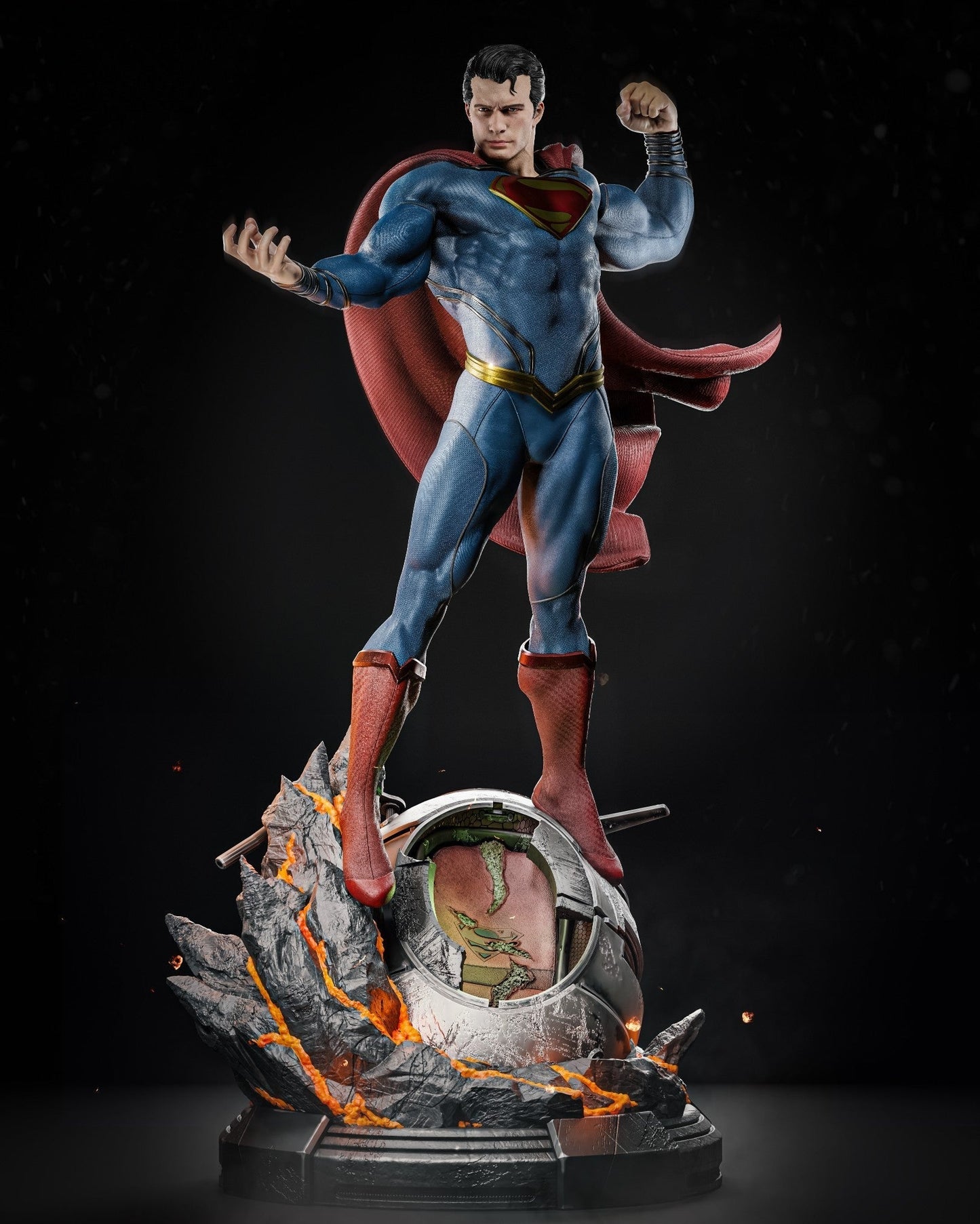 1619 Superman - DC Comics - STL 3D Print Files HihowruSTL