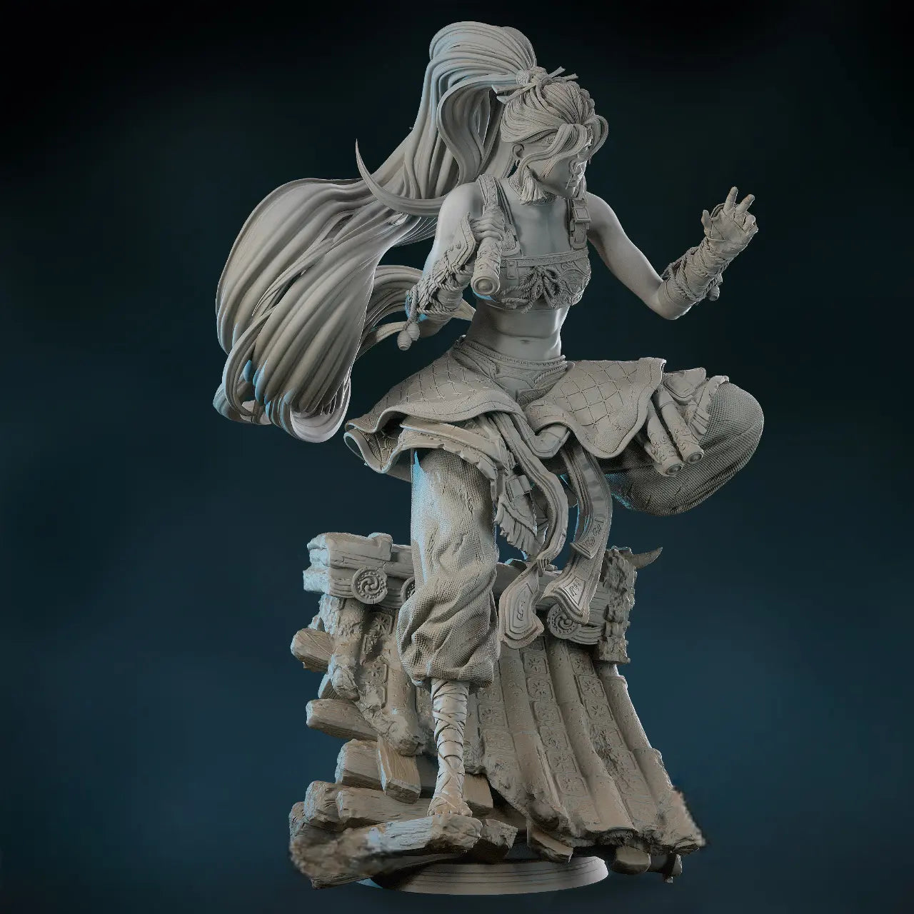 Assassin Girl STL File – 3D Printable Fan Art Model - SeoNyoki3D
