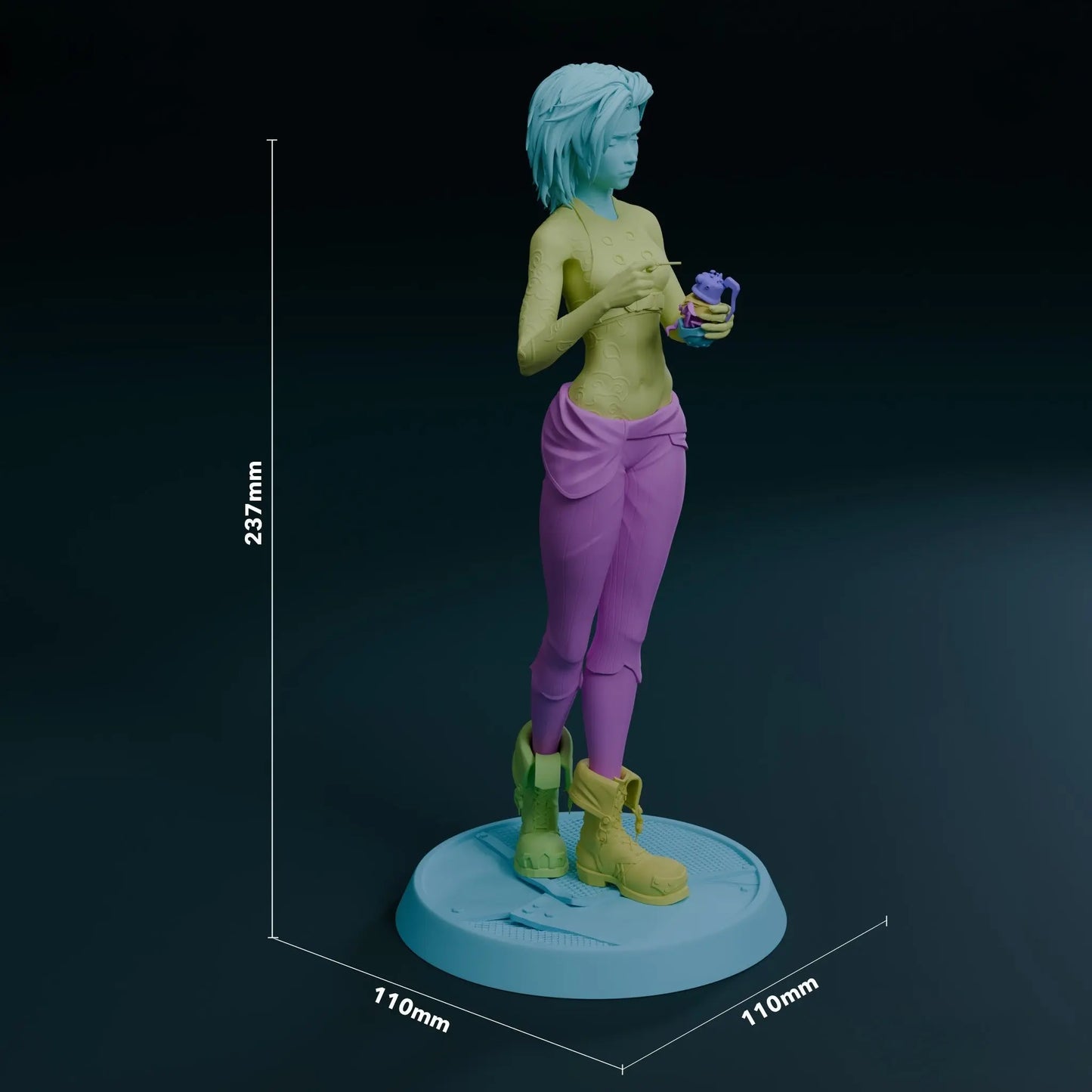 Broken Jinx STL - League of Legends - 3D Print Files SeoNyoki3D