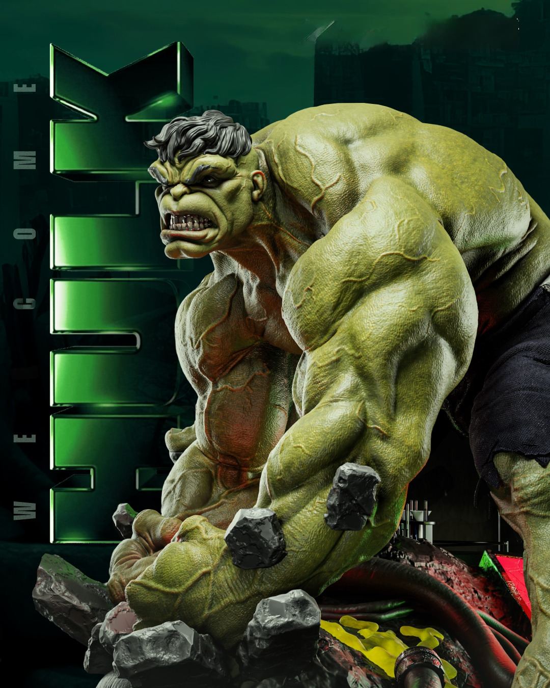 2080 The Hulk - Marvel Comics - STL 3D Print Files HihowruSTL