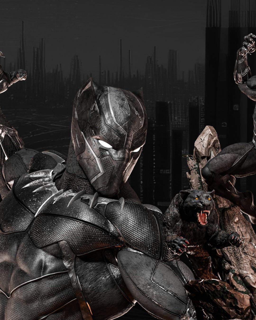 Black Panther and Killmonger - STL 3D Print Files SeoNyoki3D