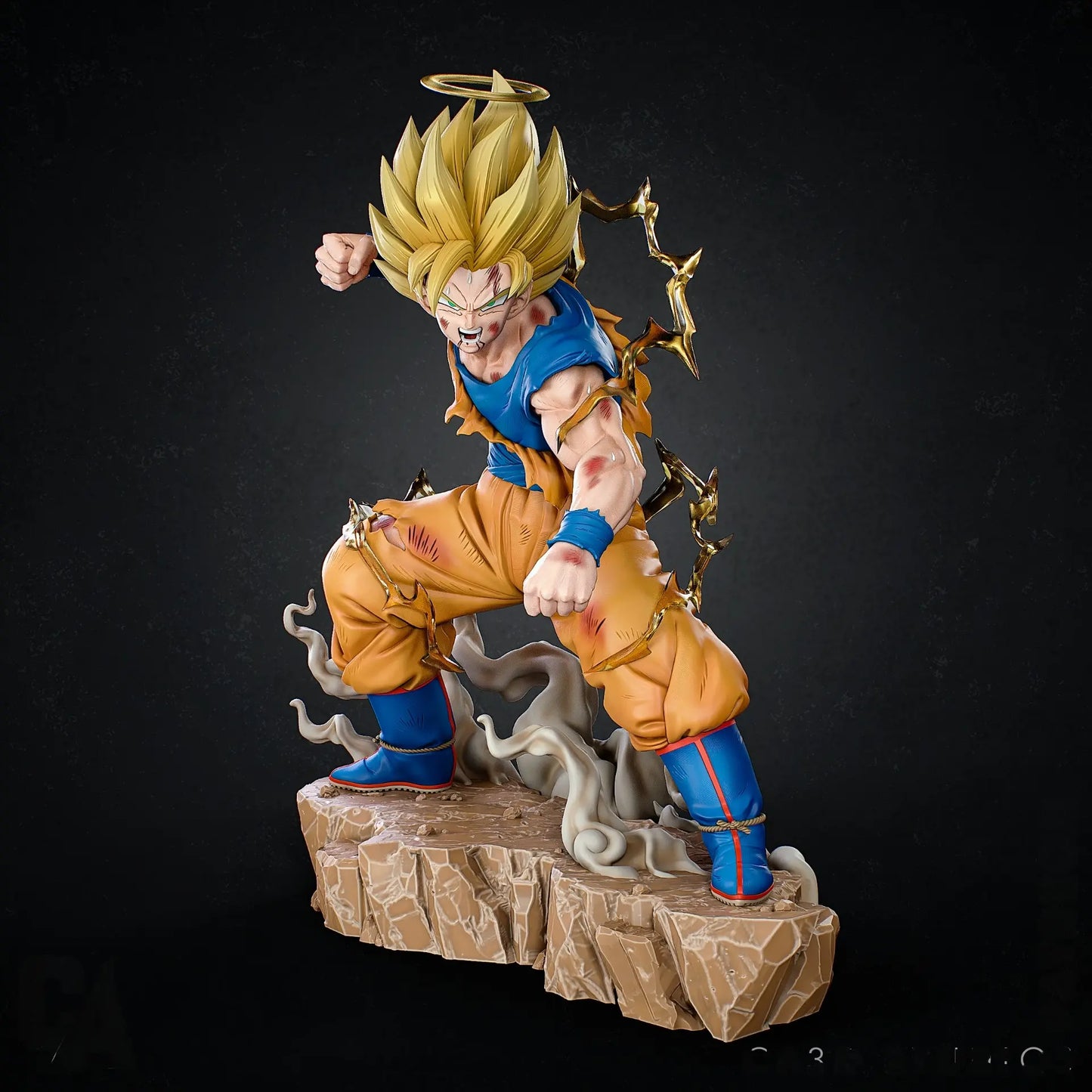 Son Goku Super Saiyan STL File – Dragon Ball – 3D Printable Fan Art Model - SeoNyoki3D