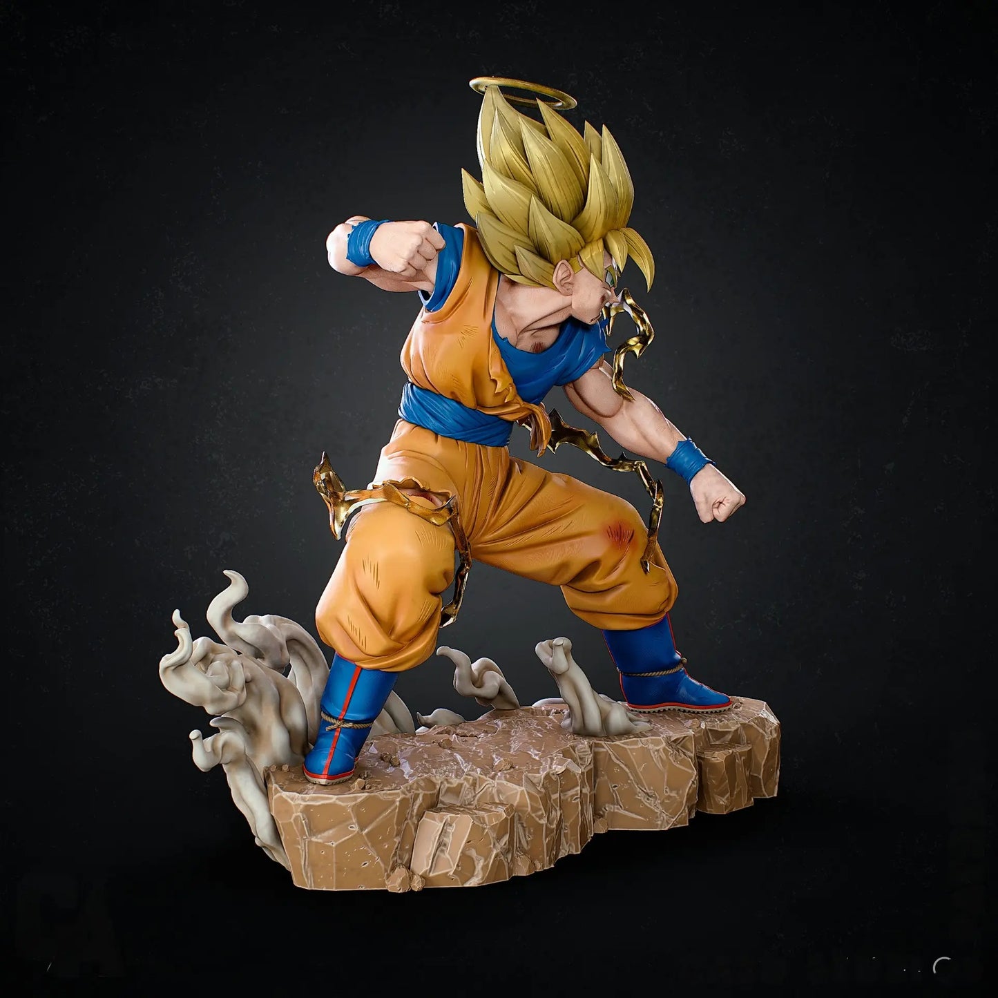 Son Goku Super Saiyan STL File – Dragon Ball – 3D Printable Fan Art Model - SeoNyoki3D