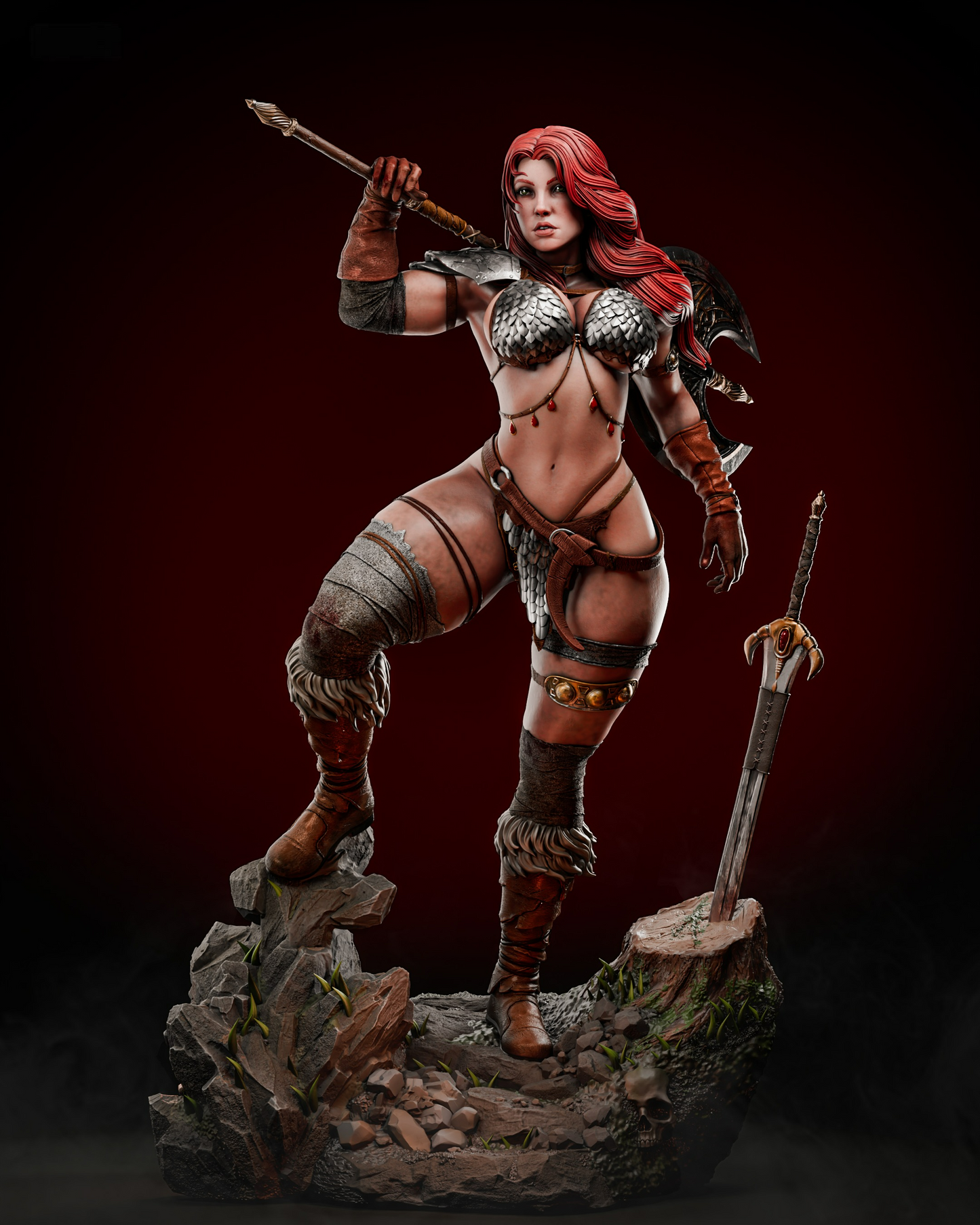 Red Sonja - Marvel Comics - STL 3D Print Files SeoNyoki3D