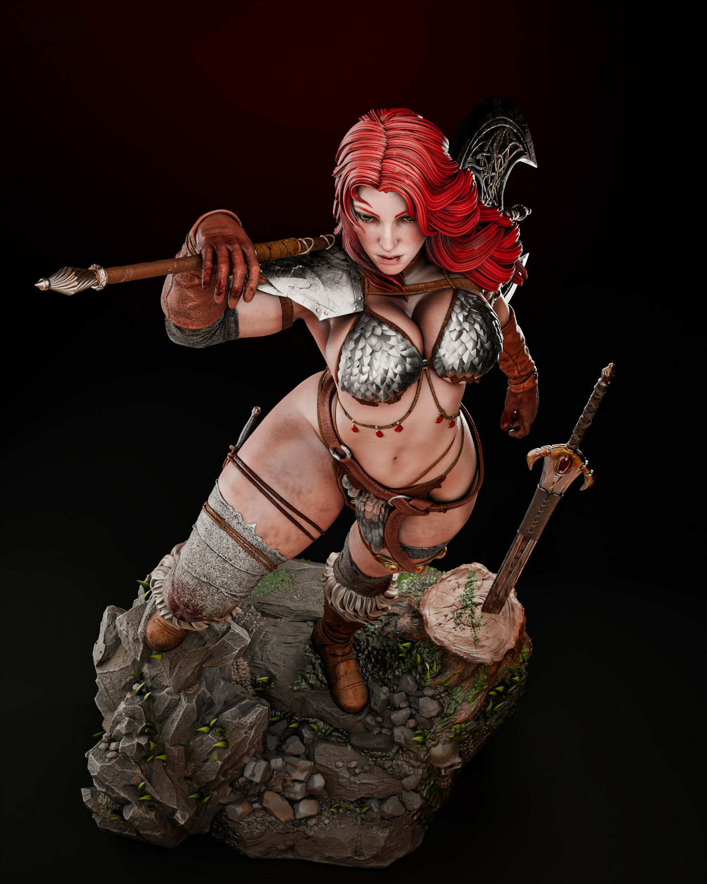 Red Sonja - Marvel Comics - STL 3D Print Files SeoNyoki3D