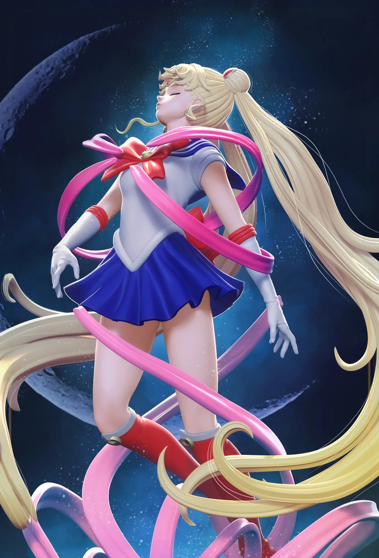 Sailor Moon STL File – Usagi Tsukino – 3D Printable Fan Art Model - SeoNyoki3D