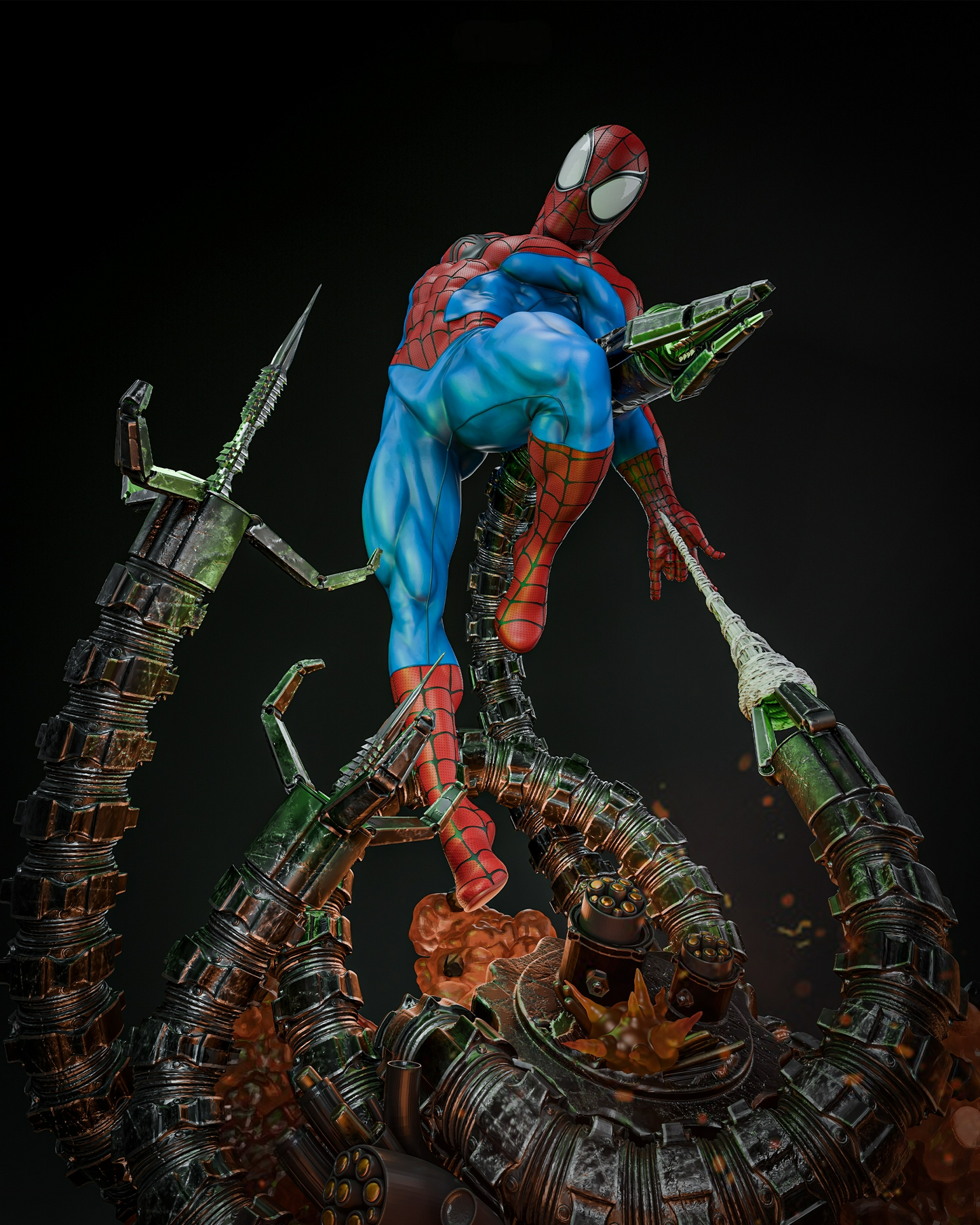 Spider-Man DIORAMA - Marvel Comics - STL 3D Print Files SeoNyoki3D