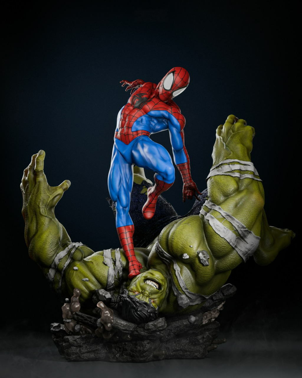 SPIDER-MAN VS HULK - Marvel Comics - STL 3D Print Files SeoNyoki3D
