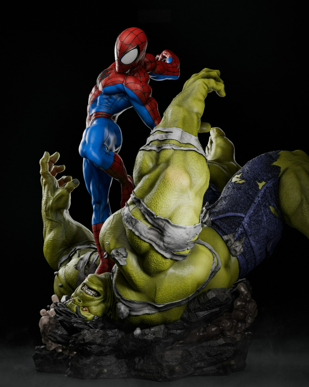 SPIDER-MAN VS HULK - Marvel Comics - STL 3D Print Files SeoNyoki3D