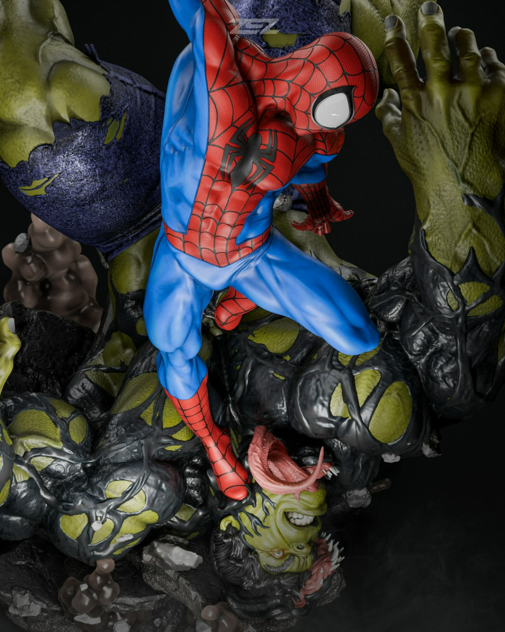 SPIDER-MAN VS HULK - Marvel Comics - STL 3D Print Files SeoNyoki3D