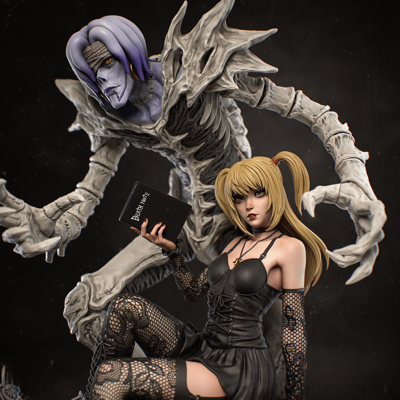 Death Note Misa Amane STL – High-Detail 3D Printable Figure SeoNyoki3D
