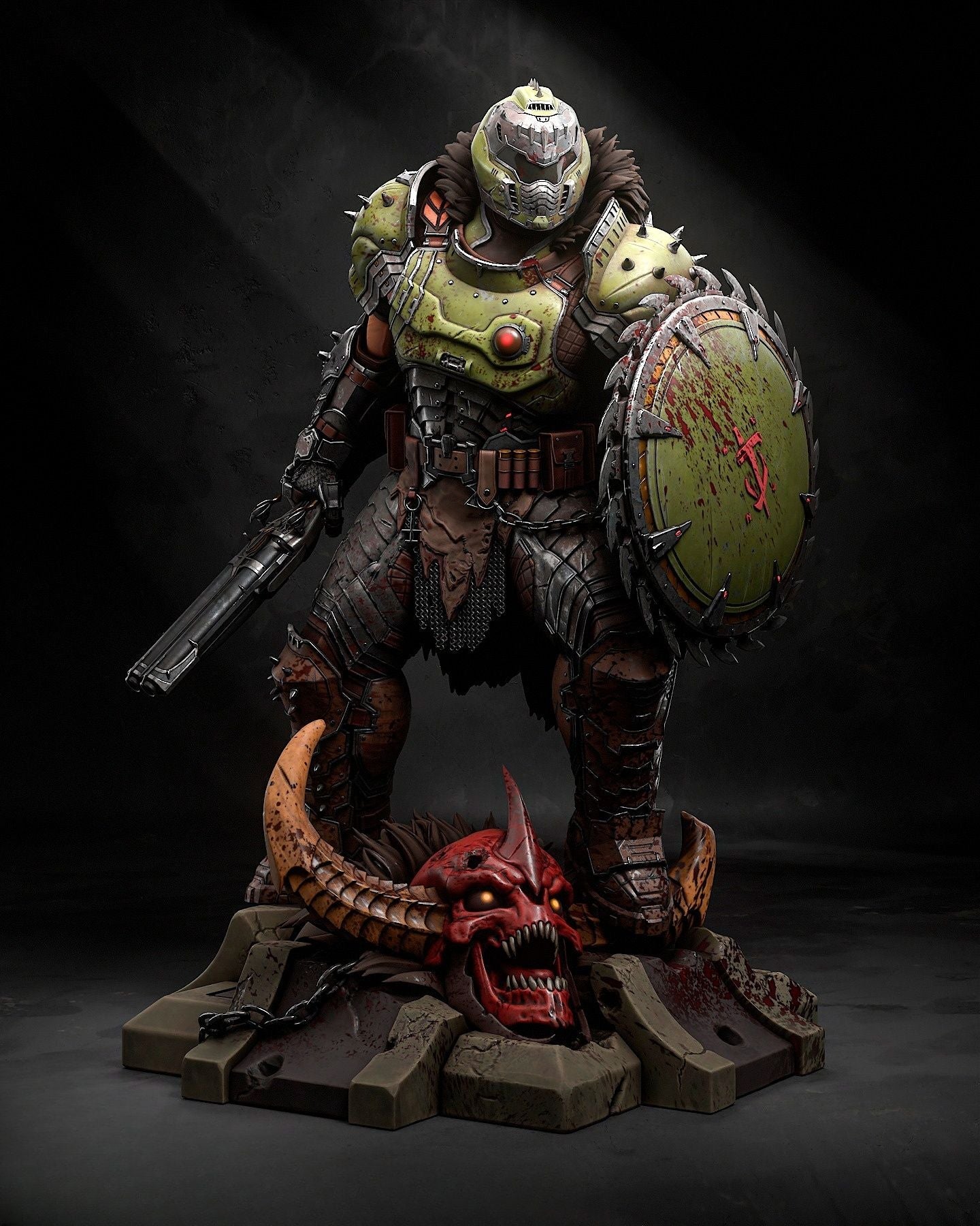 3944 Doom Slayer - Doom - STL 3D Print Files HihowruSTL