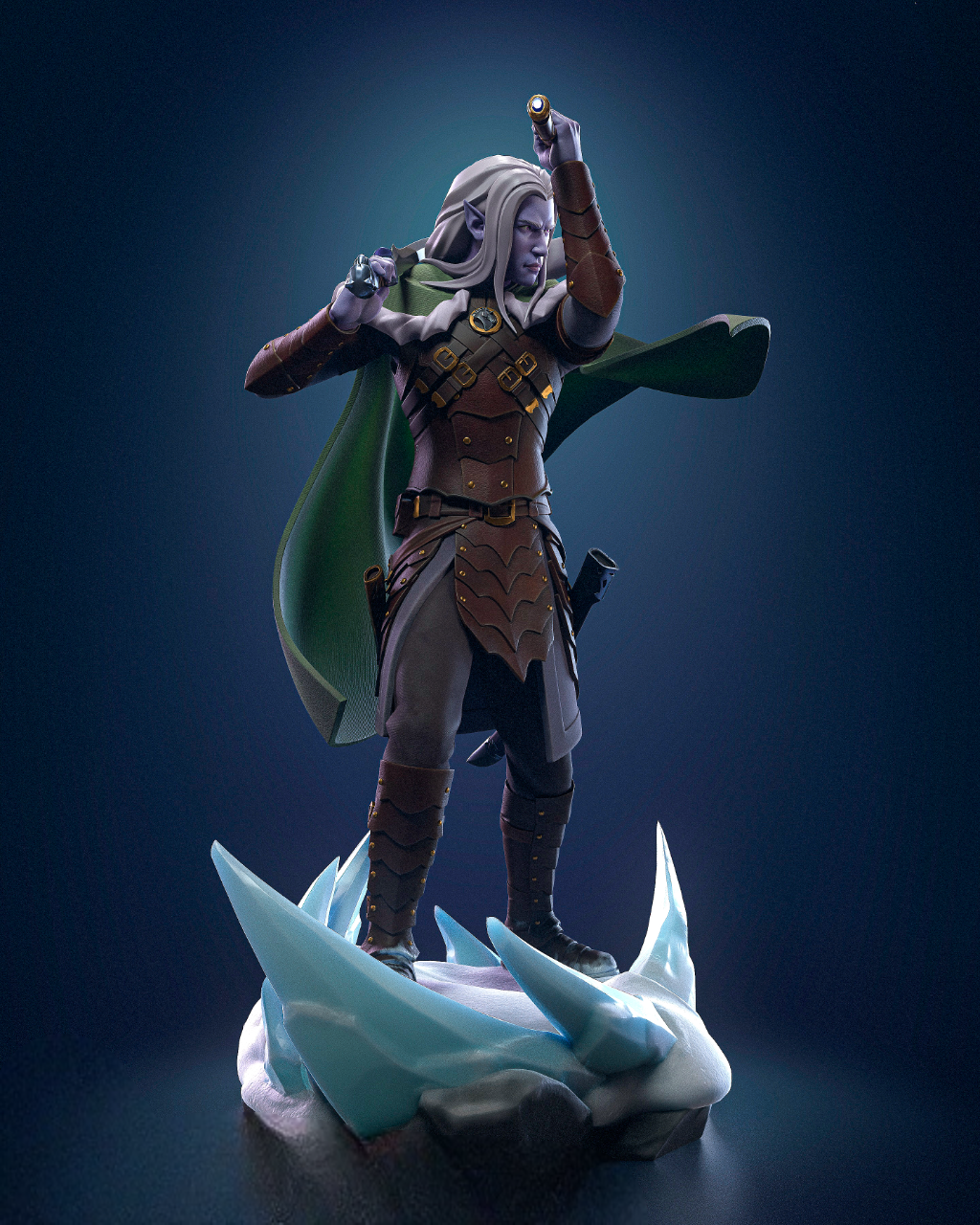 Drizzt Do'Urden DnD STL – Fantasy Character Print File SeoNyoki3D