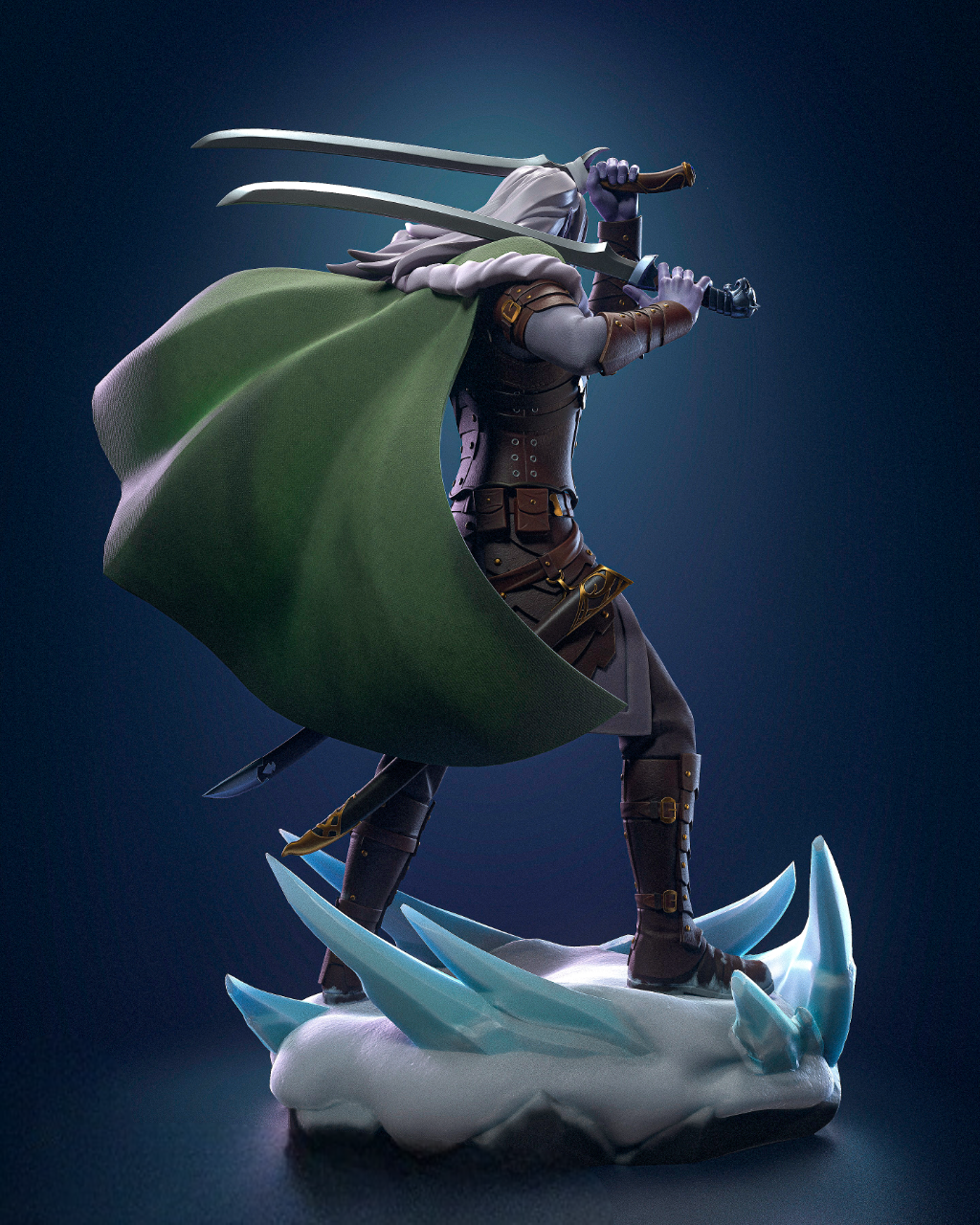 Drizzt Do'Urden DnD STL – Fantasy Character Print File SeoNyoki3D