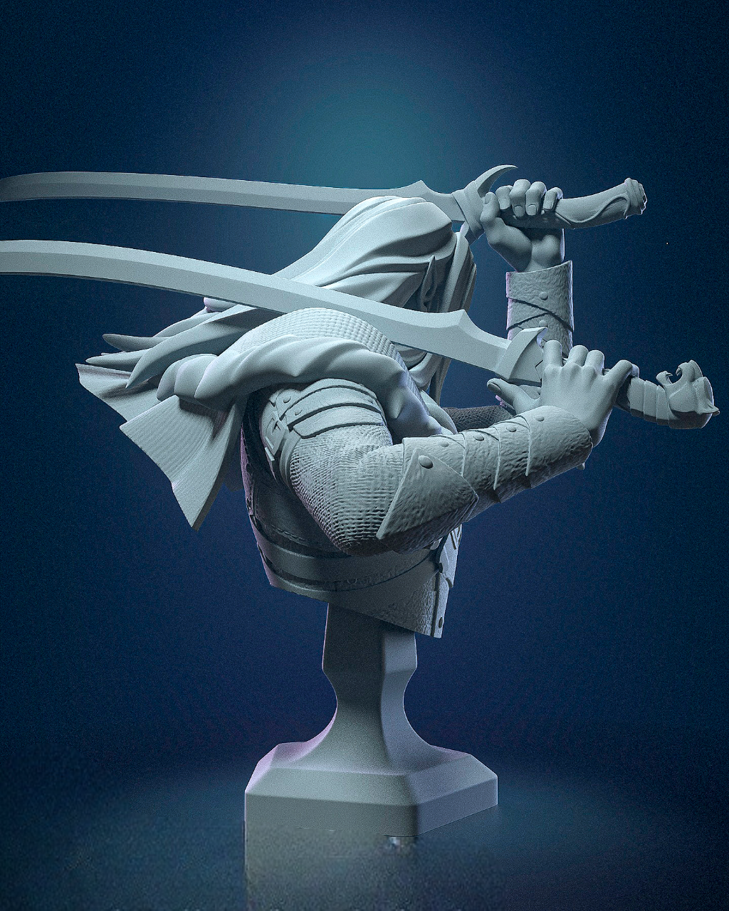 Drizzt Do'Urden DnD STL – Fantasy Character Print File SeoNyoki3D