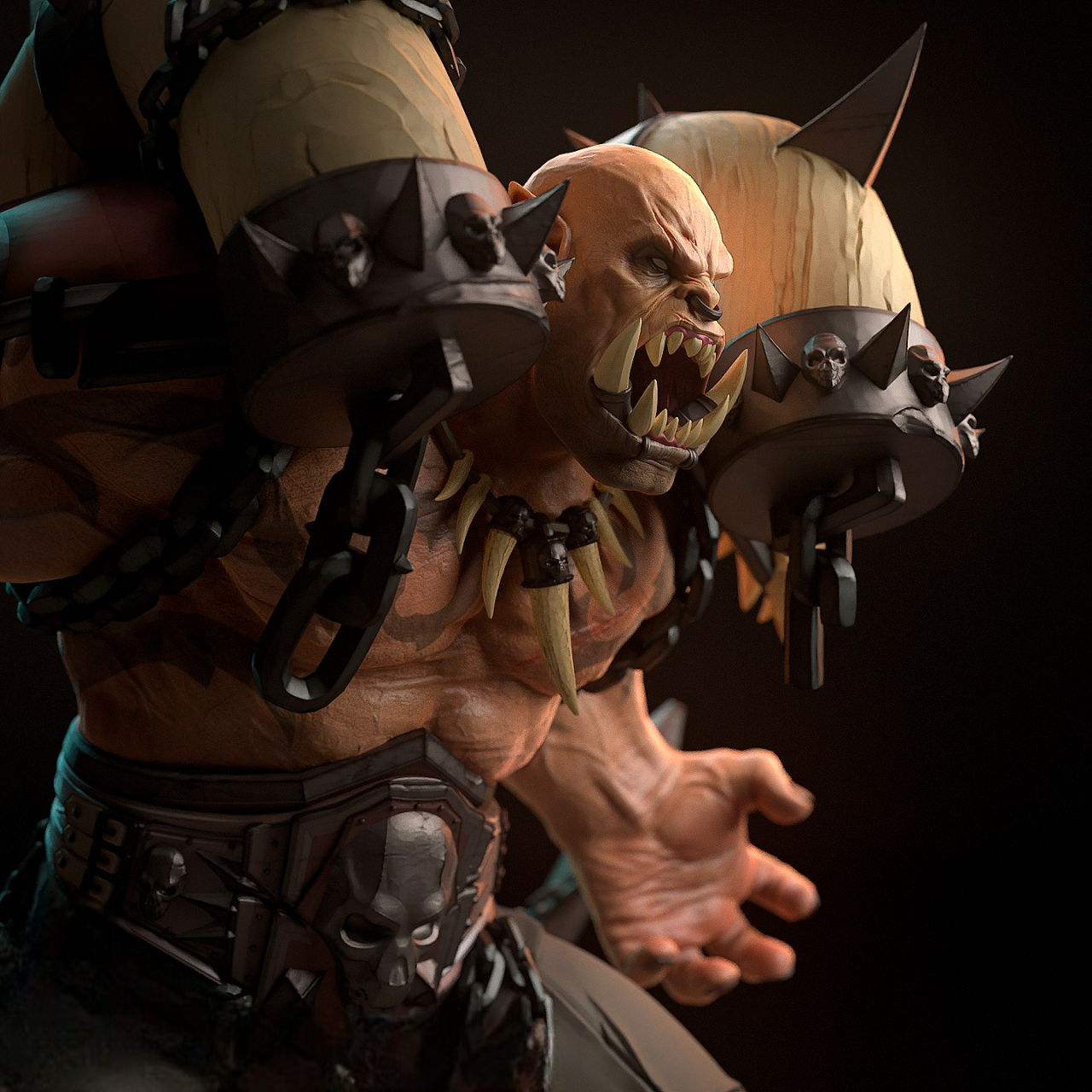Garrosh WoW STL – Orc Warrior Figurine 3D Print File SeoNyoki3D