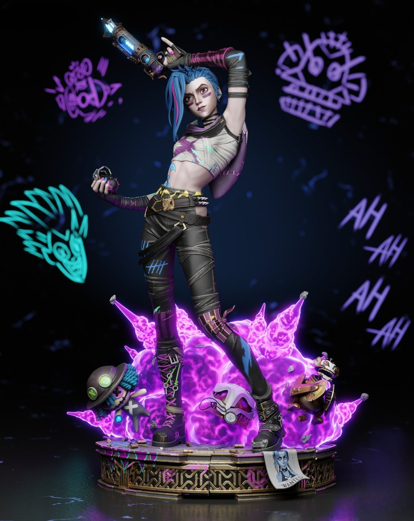 Jinx - League of Legends - STL 3D Print Files SeoNyoki3D