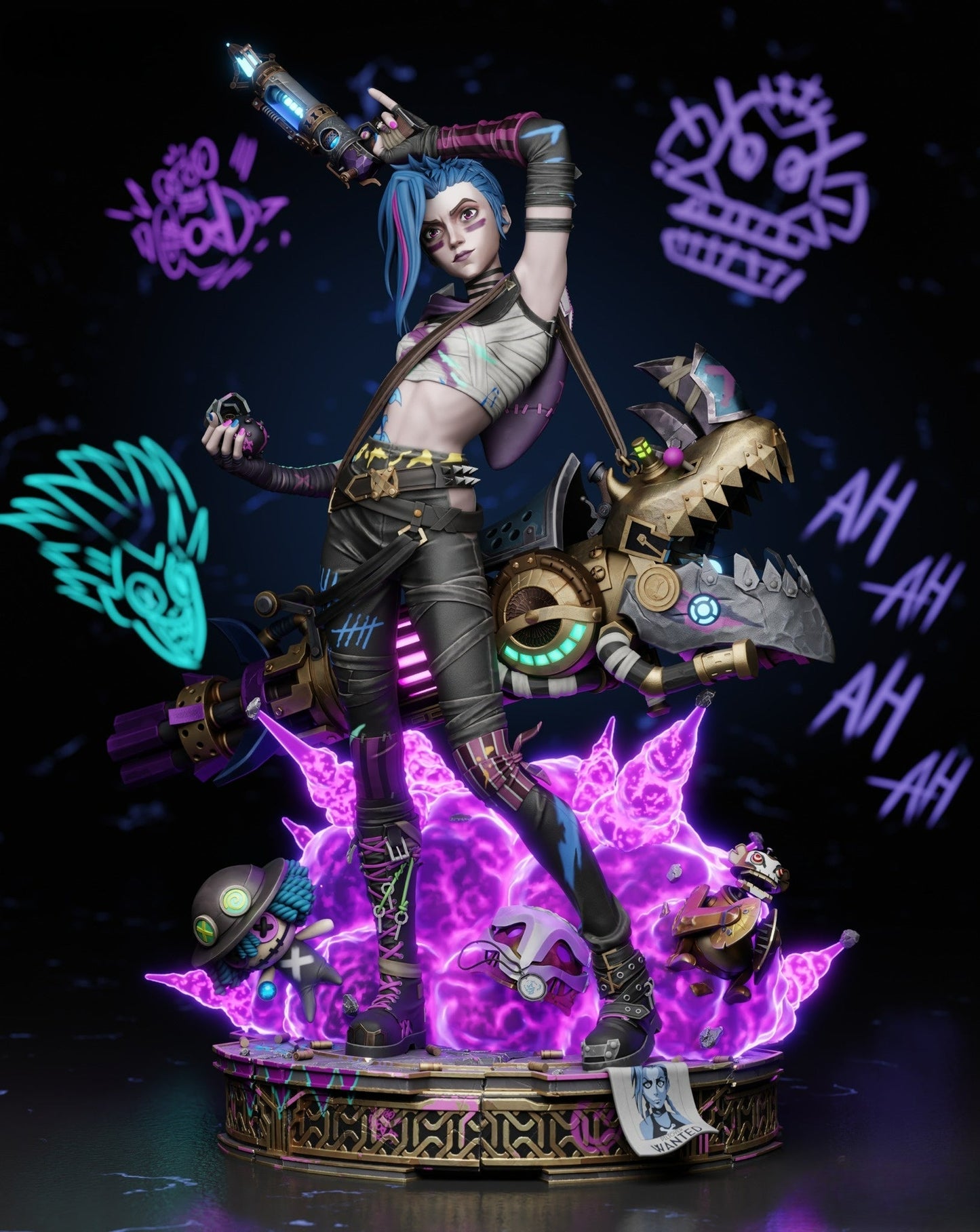 Jinx - League of Legends - STL 3D Print Files SeoNyoki3D