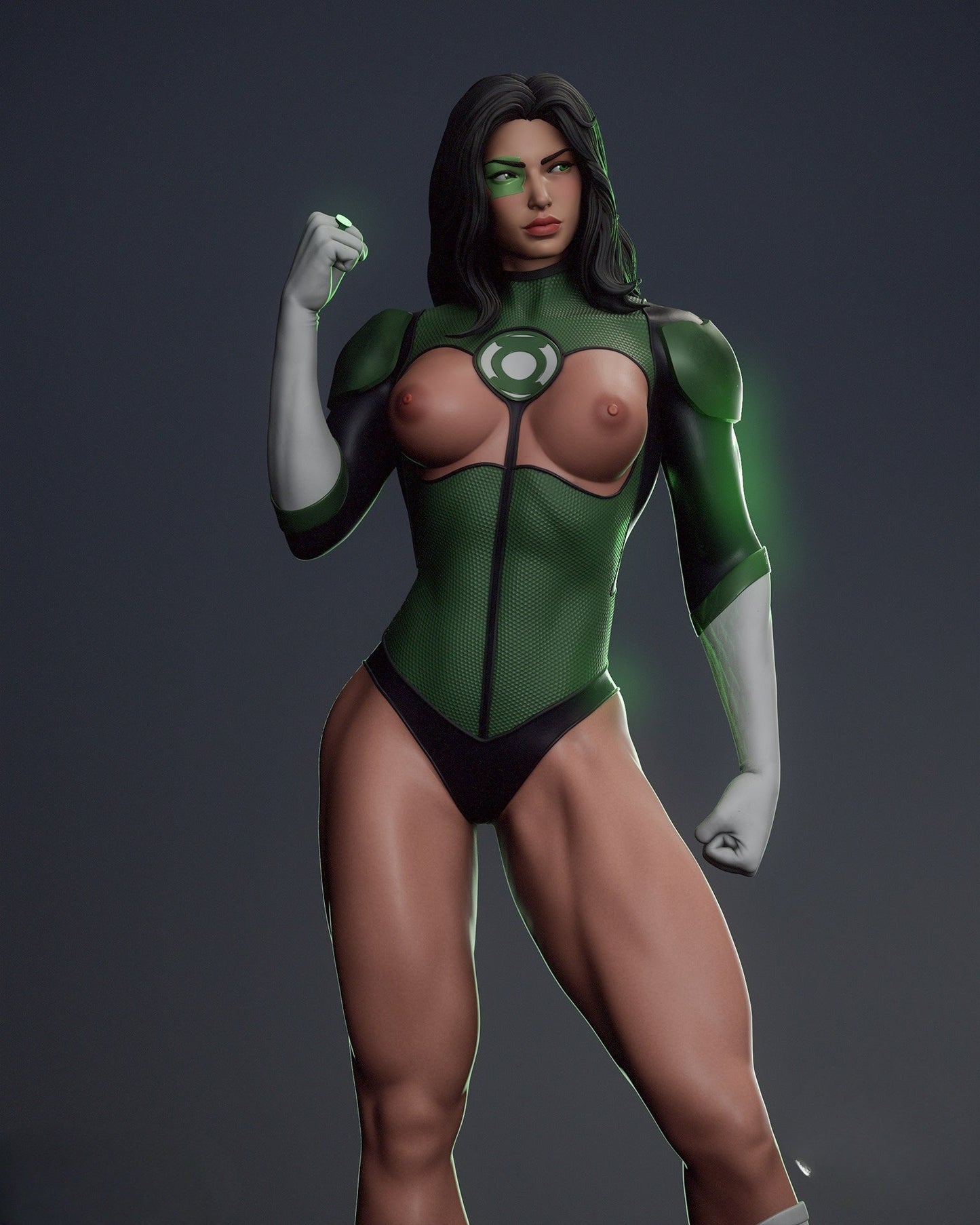 Jessica Cruz NSFW - Green Lantern - STL 3D Print Files SeoNyoki3D