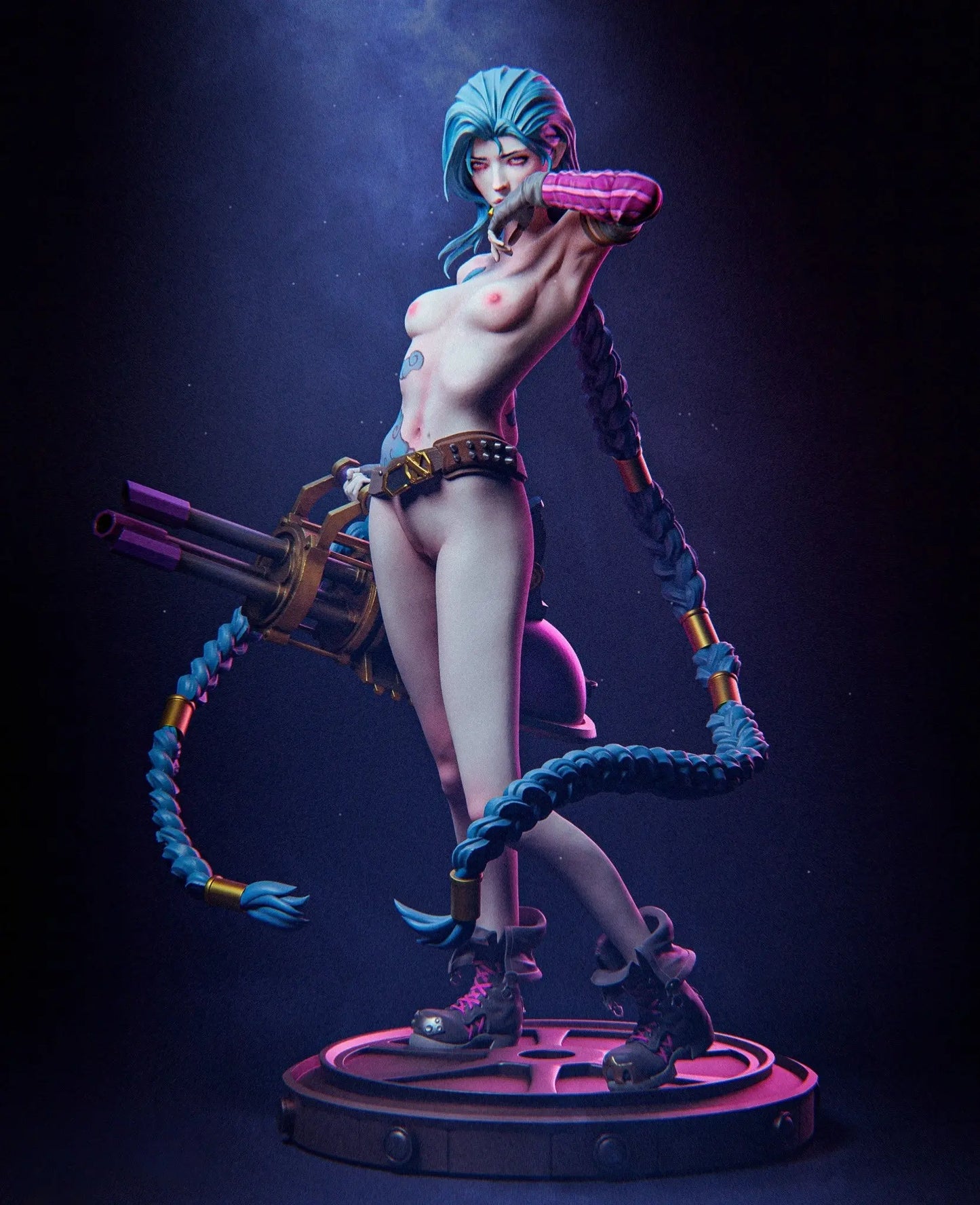 Jinx – League of Legends NSFW STL File – 3D Printable Fan Art Model SeoNyoki3D