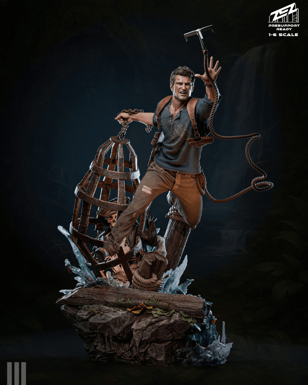 Uncharted Nathan Drake STL – 3D Printable Figurine SeoNyoki3D