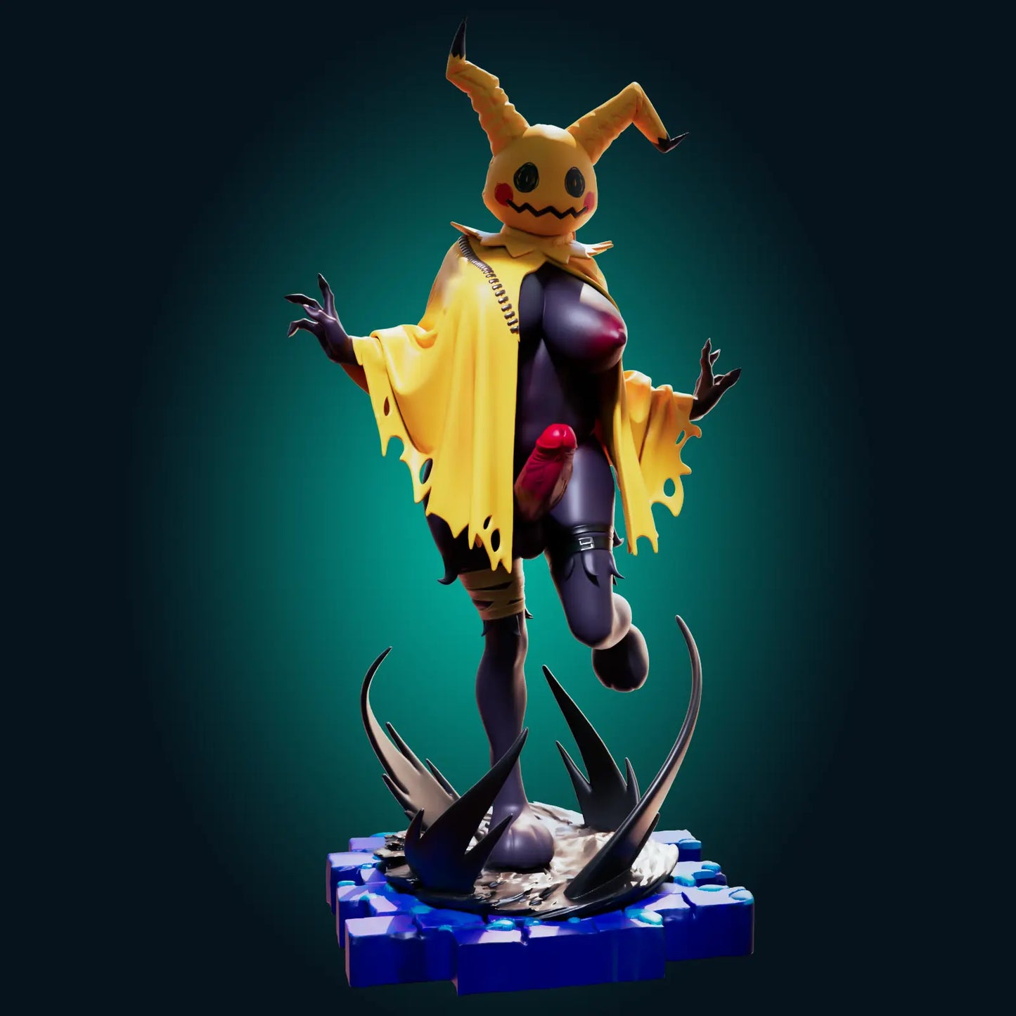 Mimikyu Pokémon Frost NSFW STL File – 3D Printable Adult Fan Art Model - SeoNyoki3D