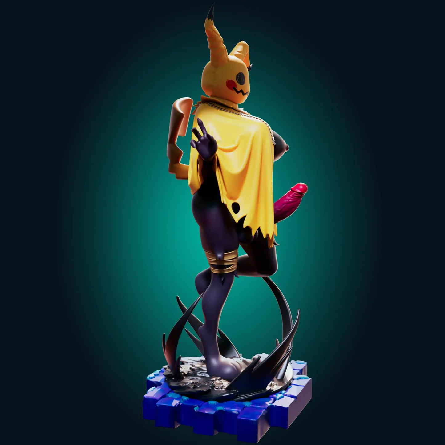 Mimikyu Pokémon Frost NSFW STL File – 3D Printable Adult Fan Art Model - SeoNyoki3D