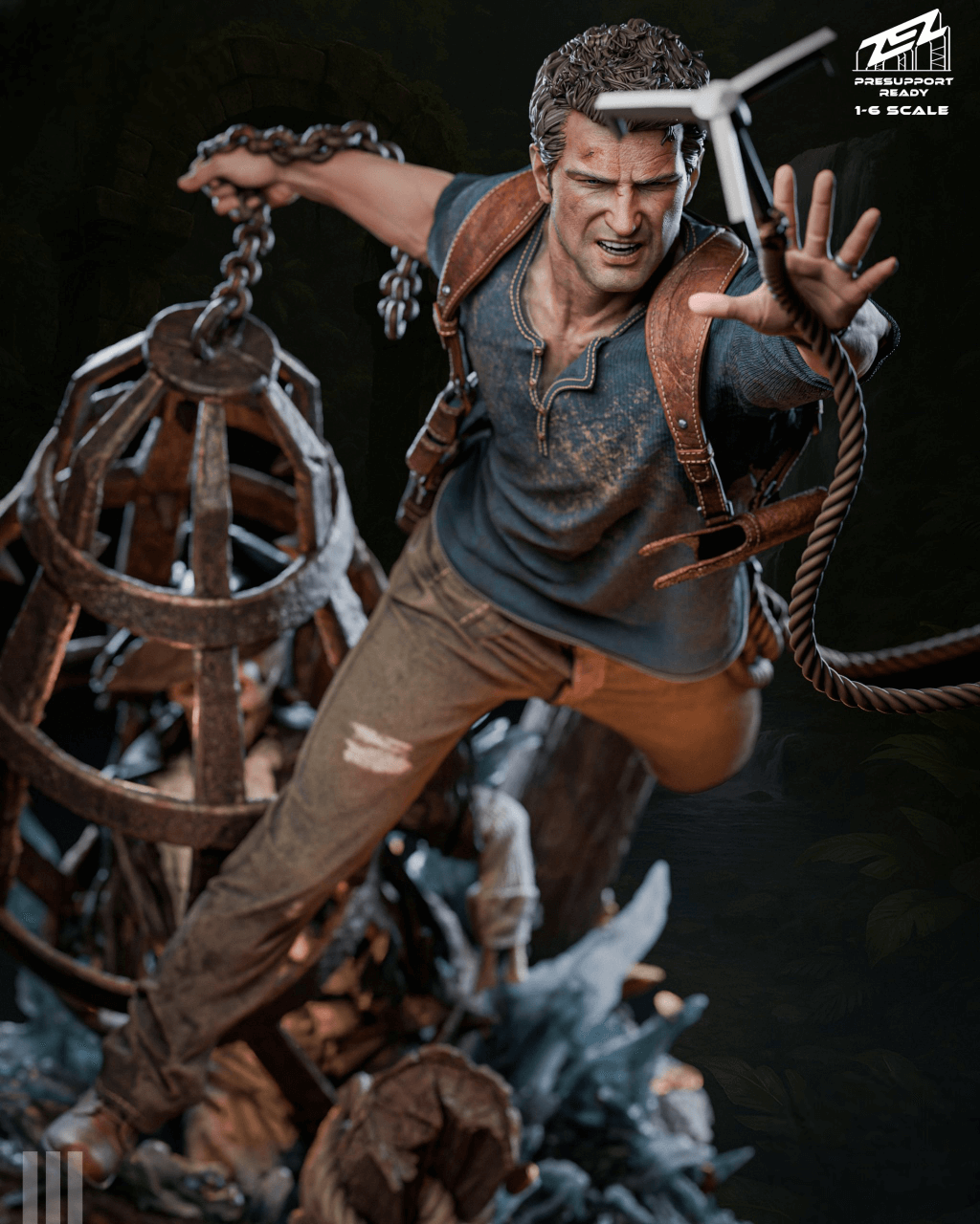 Uncharted Nathan Drake STL – 3D Printable Figurine SeoNyoki3D