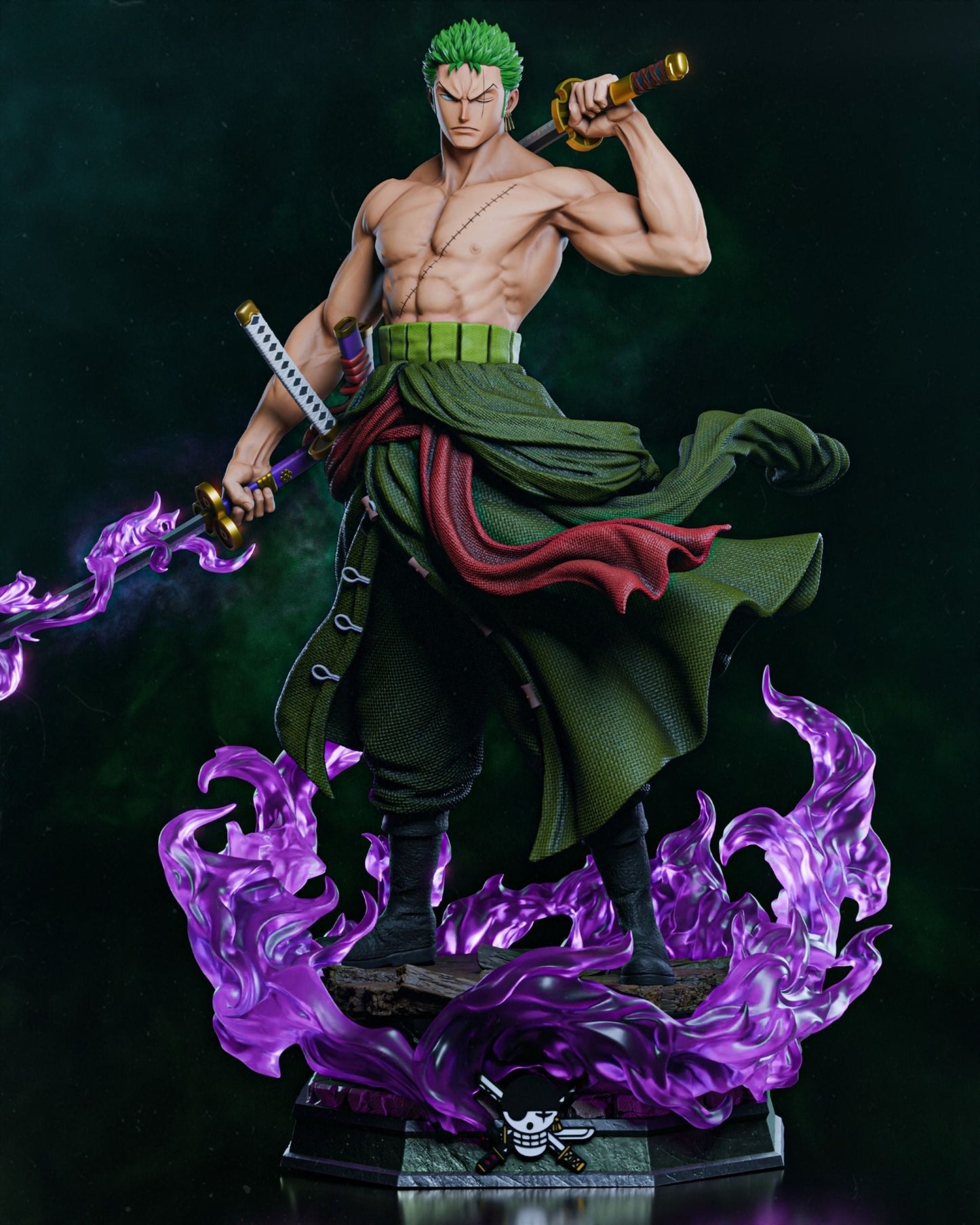 4202 Roronoa Zoro - One Piece - STL 3D Print Files HihowruSTL