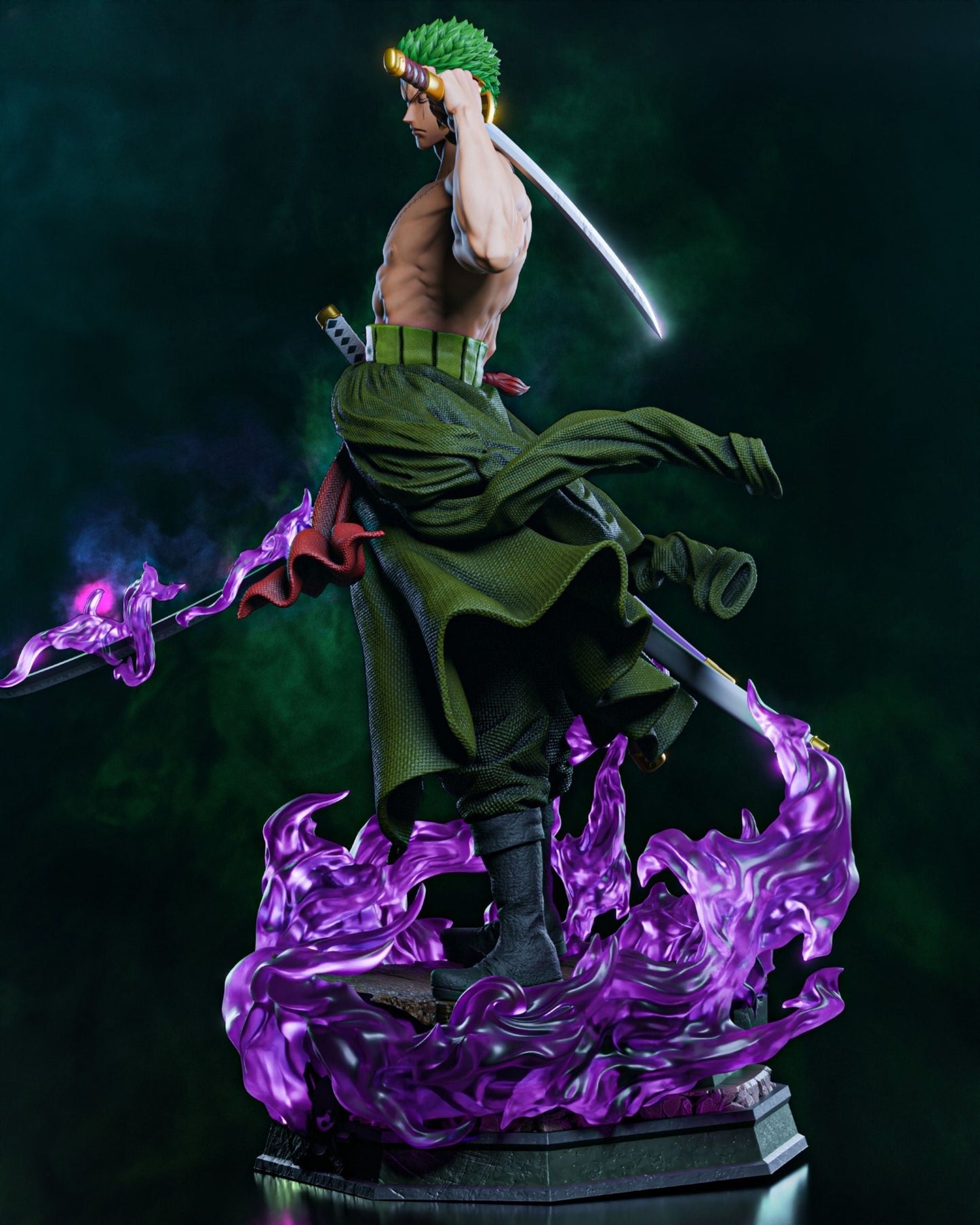 4202 Roronoa Zoro - One Piece - STL 3D Print Files HihowruSTL